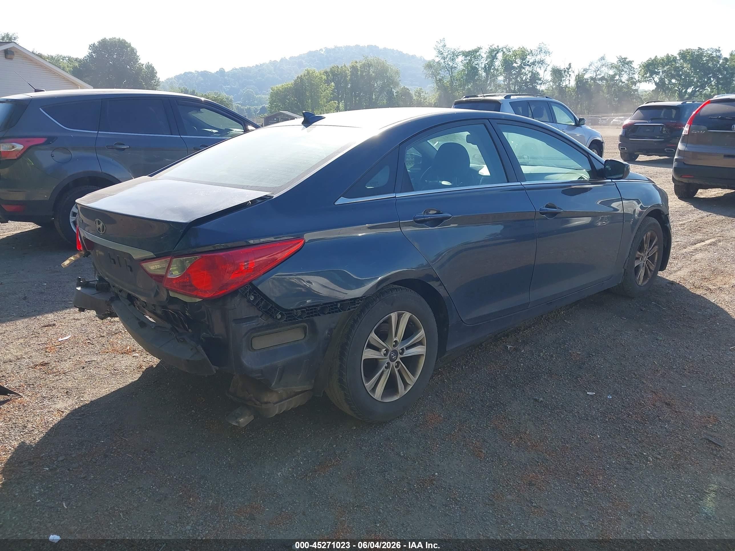 2013 Hyundai Sonata Gls Blue vin: 5NPEB4AC0DH789551