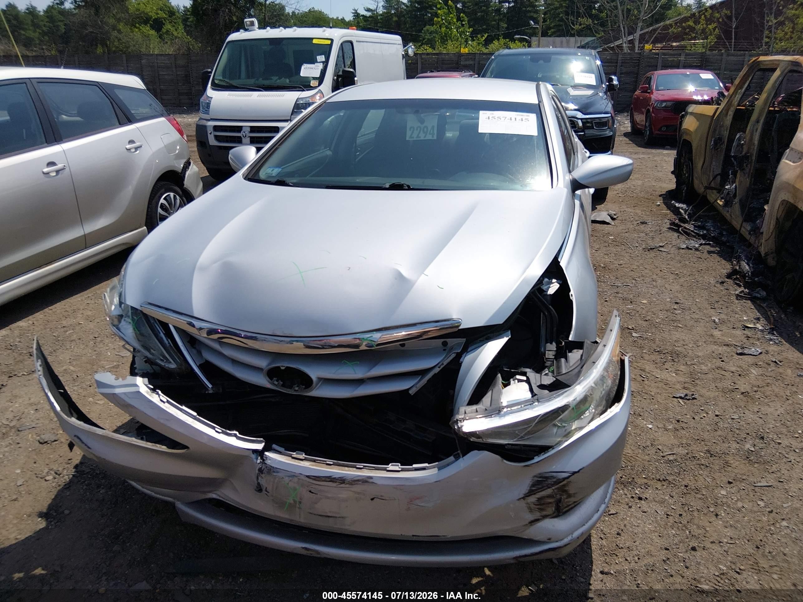 2013 Hyundai Sonata Gls Silver vin: 5NPEB4AC0DH791588