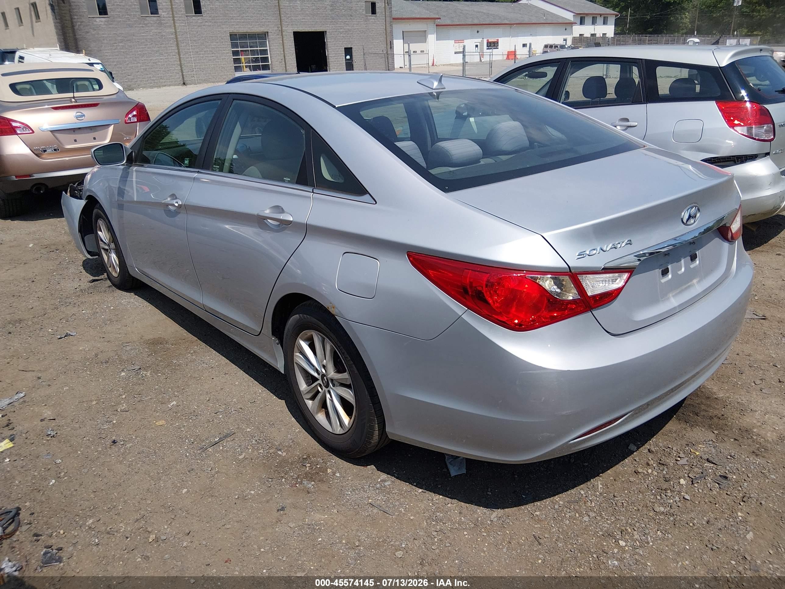 2013 Hyundai Sonata Gls Silver vin: 5NPEB4AC0DH791588