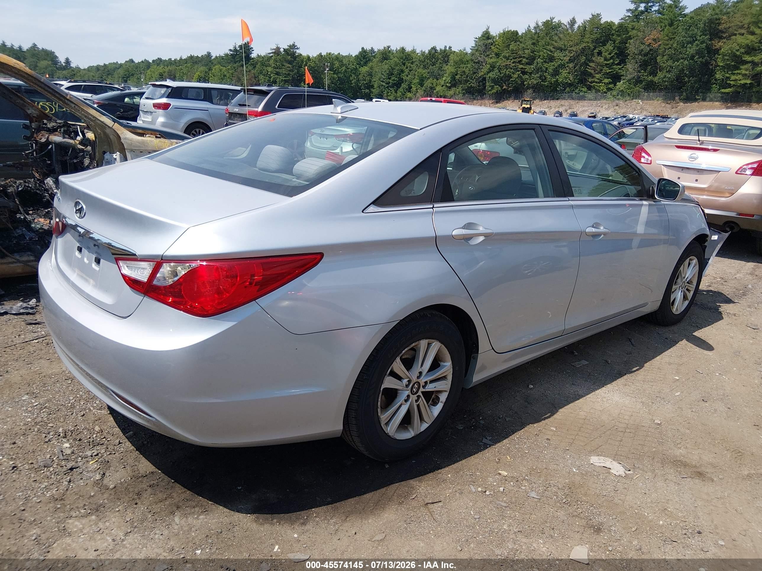 2013 Hyundai Sonata Gls Silver vin: 5NPEB4AC0DH791588