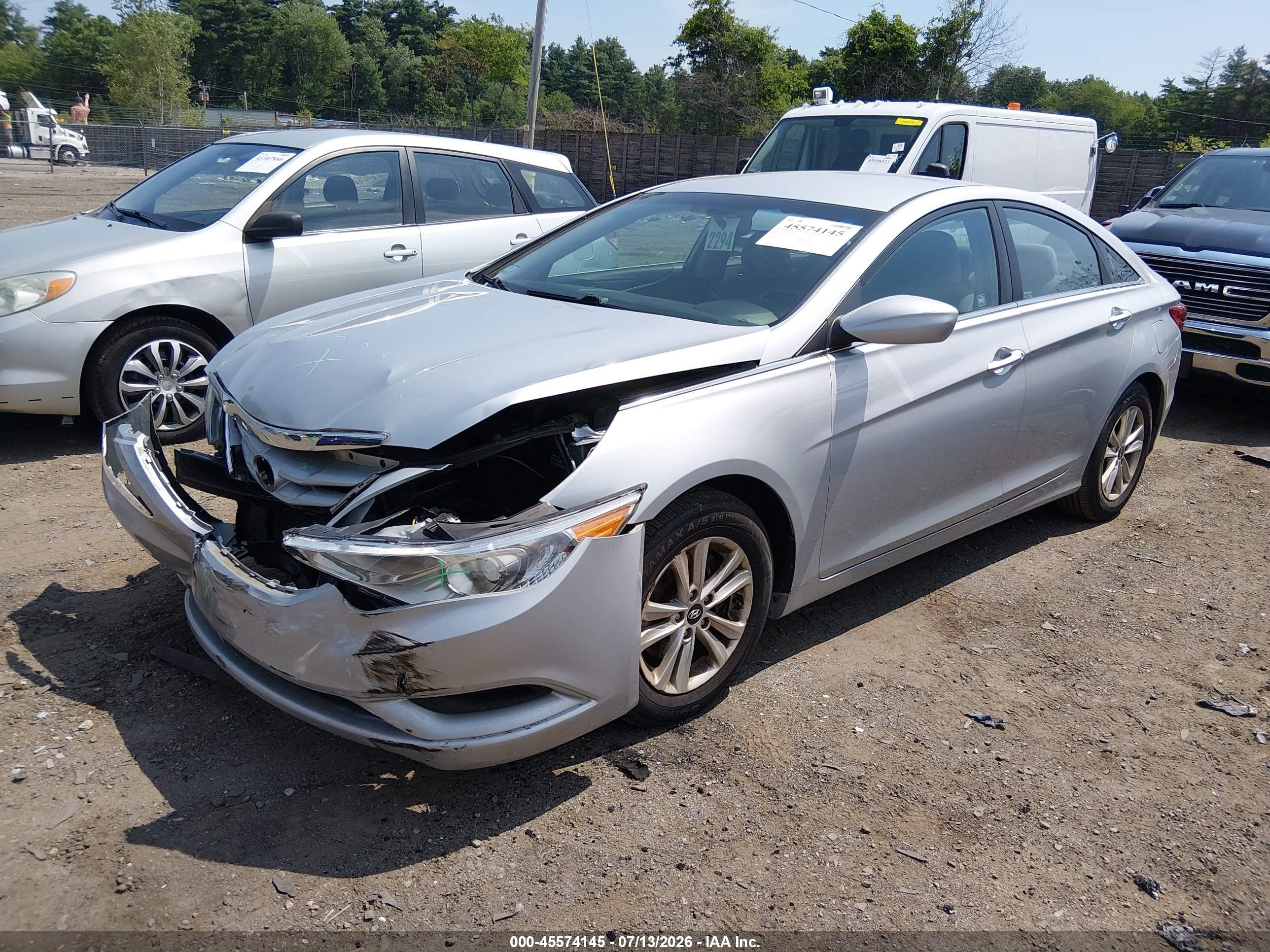 2013 Hyundai Sonata Gls Silver vin: 5NPEB4AC0DH791588