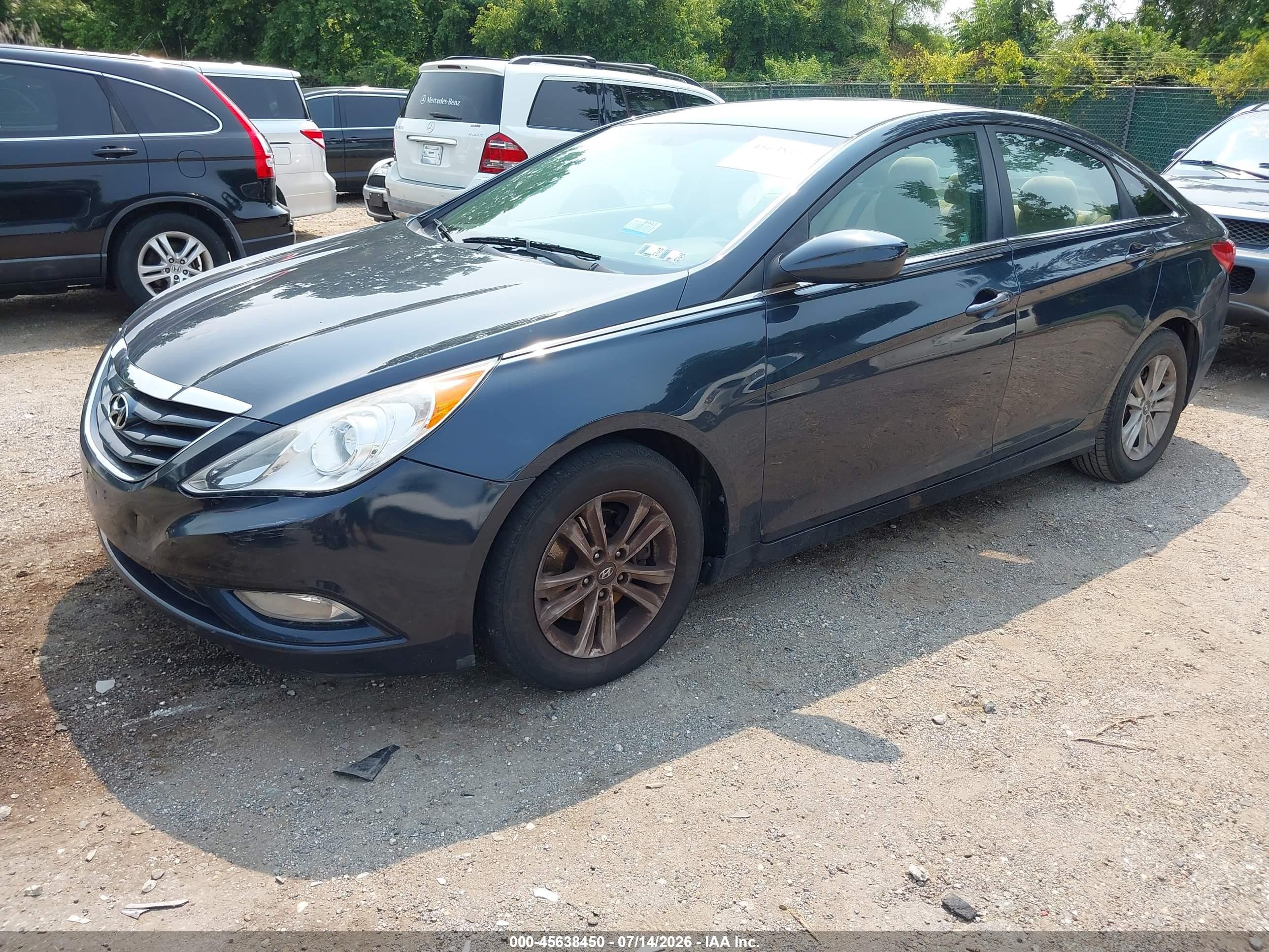2013 Hyundai Sonata Gls Blue vin: 5NPEB4AC0DH791977