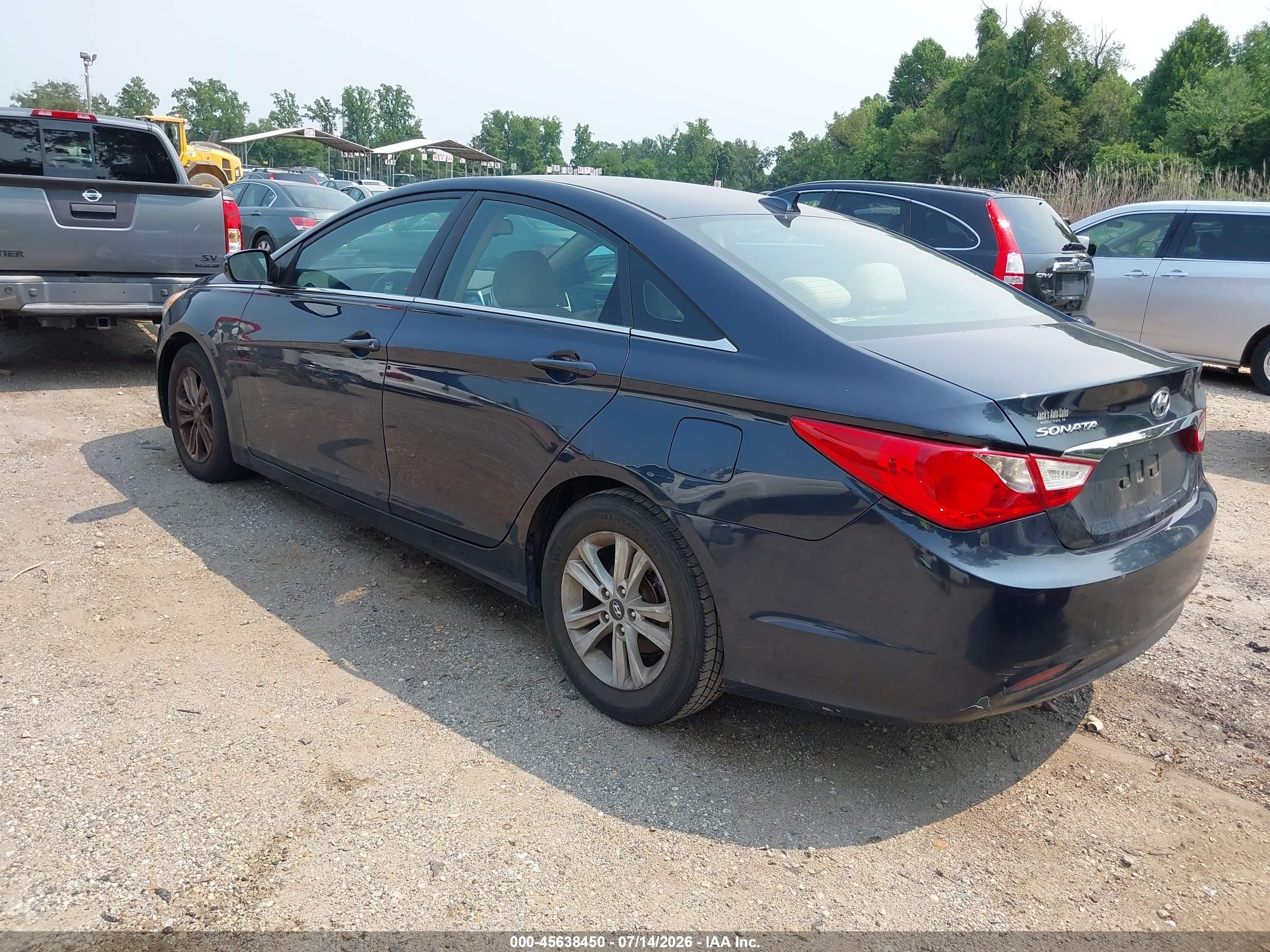 2013 Hyundai Sonata Gls Blue vin: 5NPEB4AC0DH791977