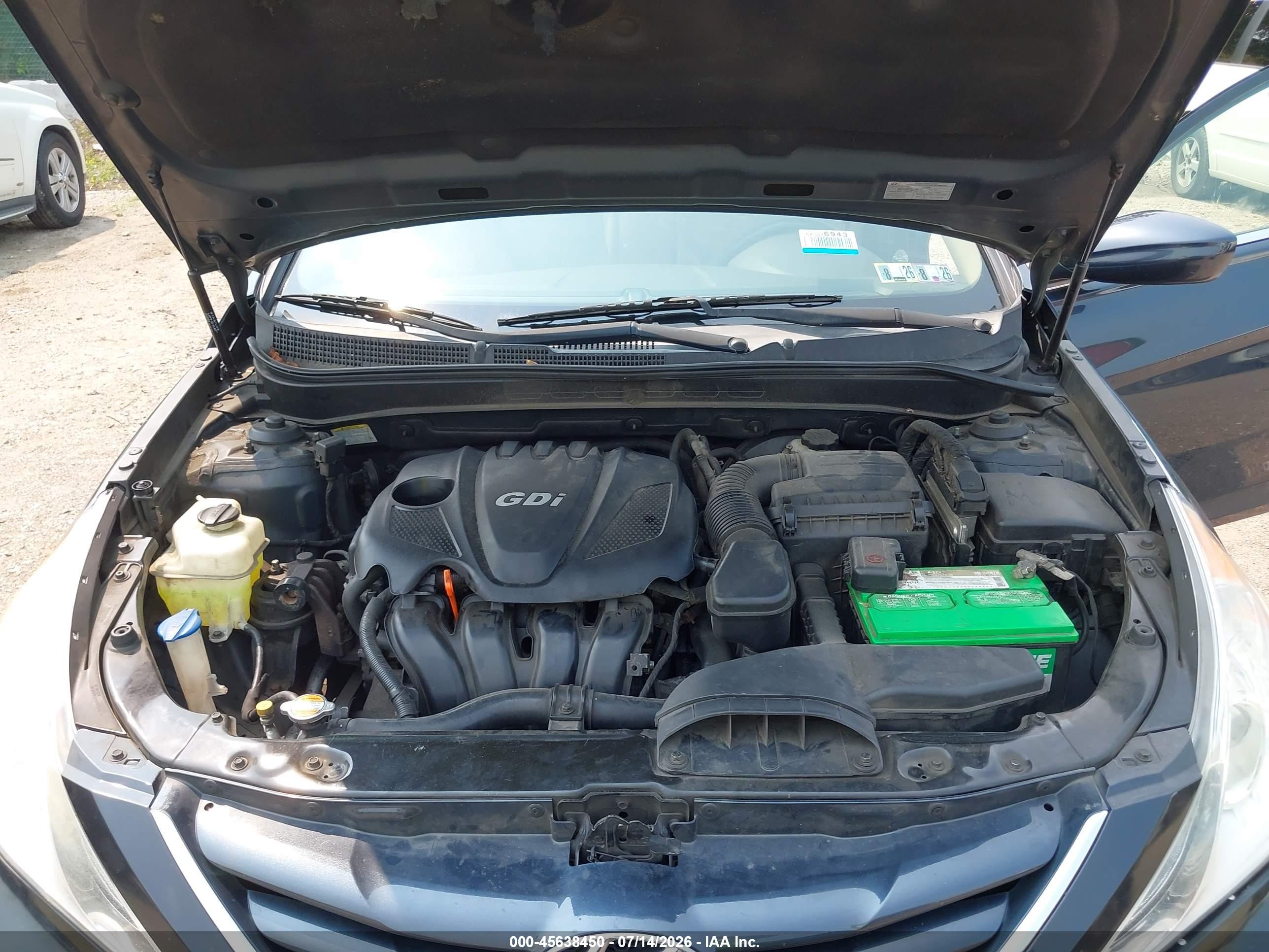 2013 Hyundai Sonata Gls Blue vin: 5NPEB4AC0DH791977