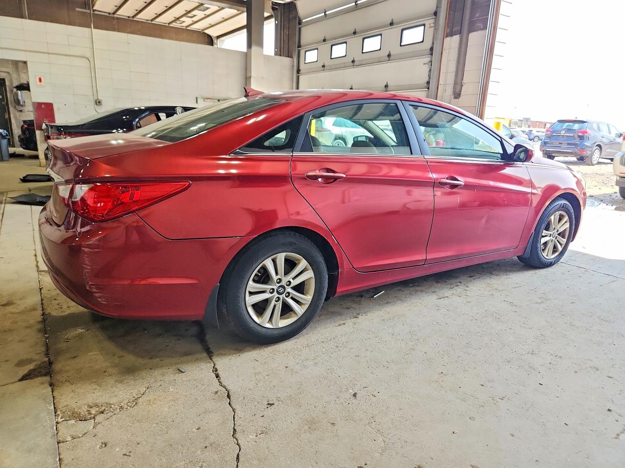 2013 Hyundai Sonata Gls Burgundy vin: 5NPEB4AC0DH796516