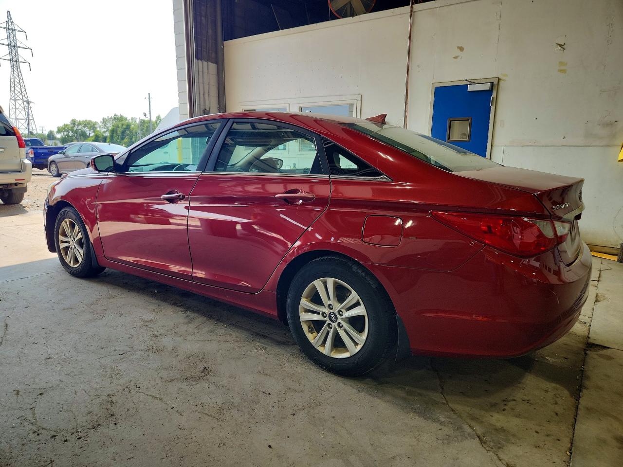 2013 Hyundai Sonata Gls Burgundy vin: 5NPEB4AC0DH796516