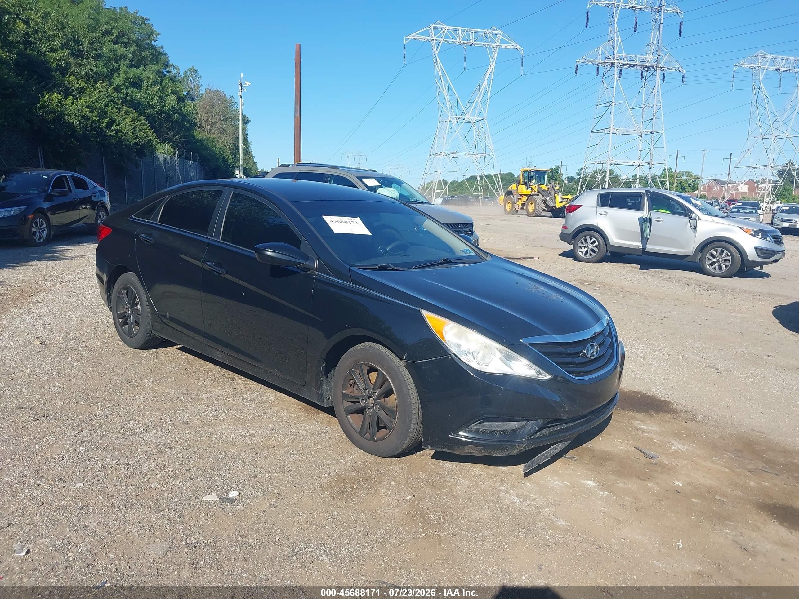 2013 Hyundai Sonata Gls Black vin: 5NPEB4AC0DH797388