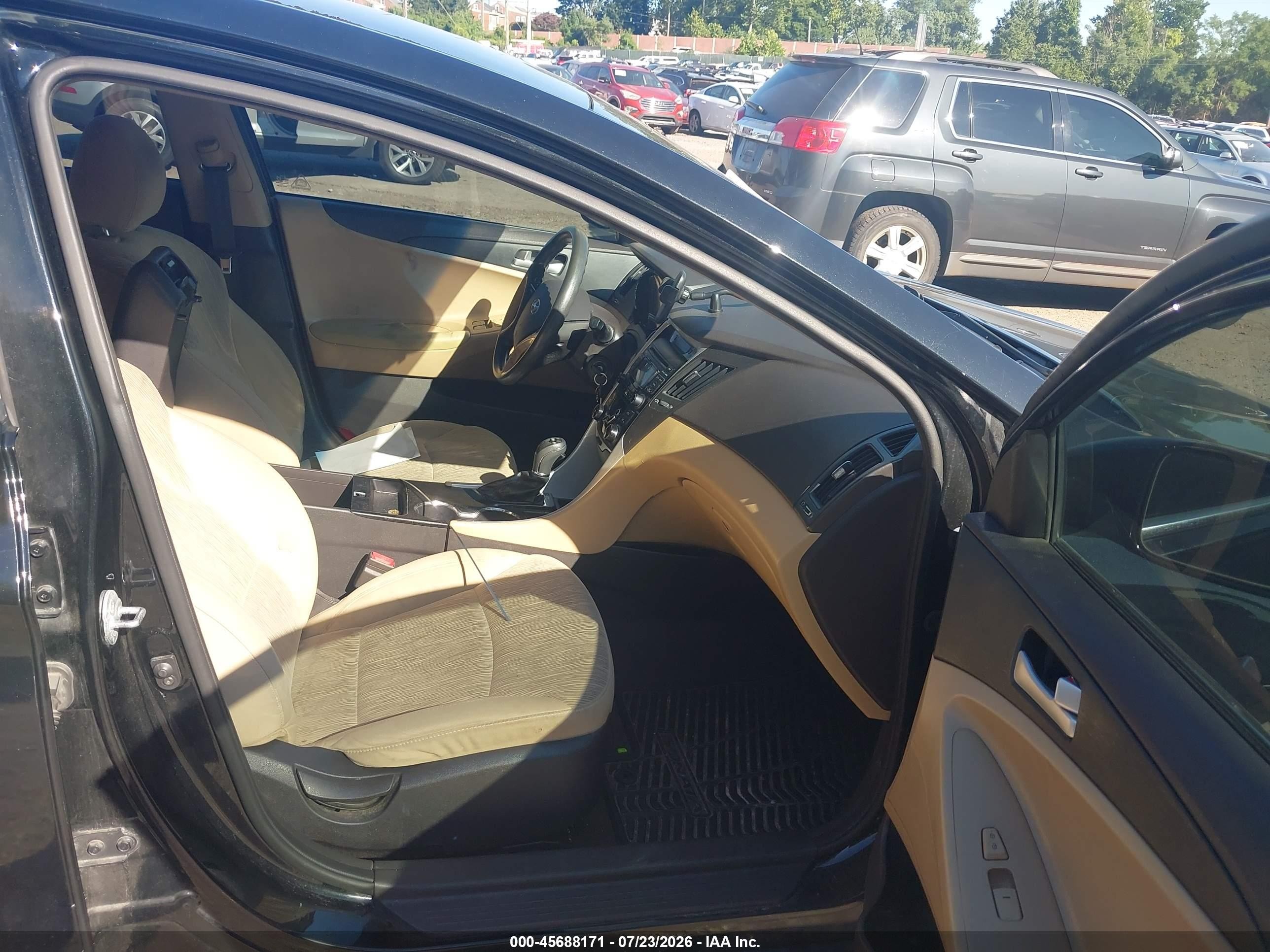 2013 Hyundai Sonata Gls Black vin: 5NPEB4AC0DH797388