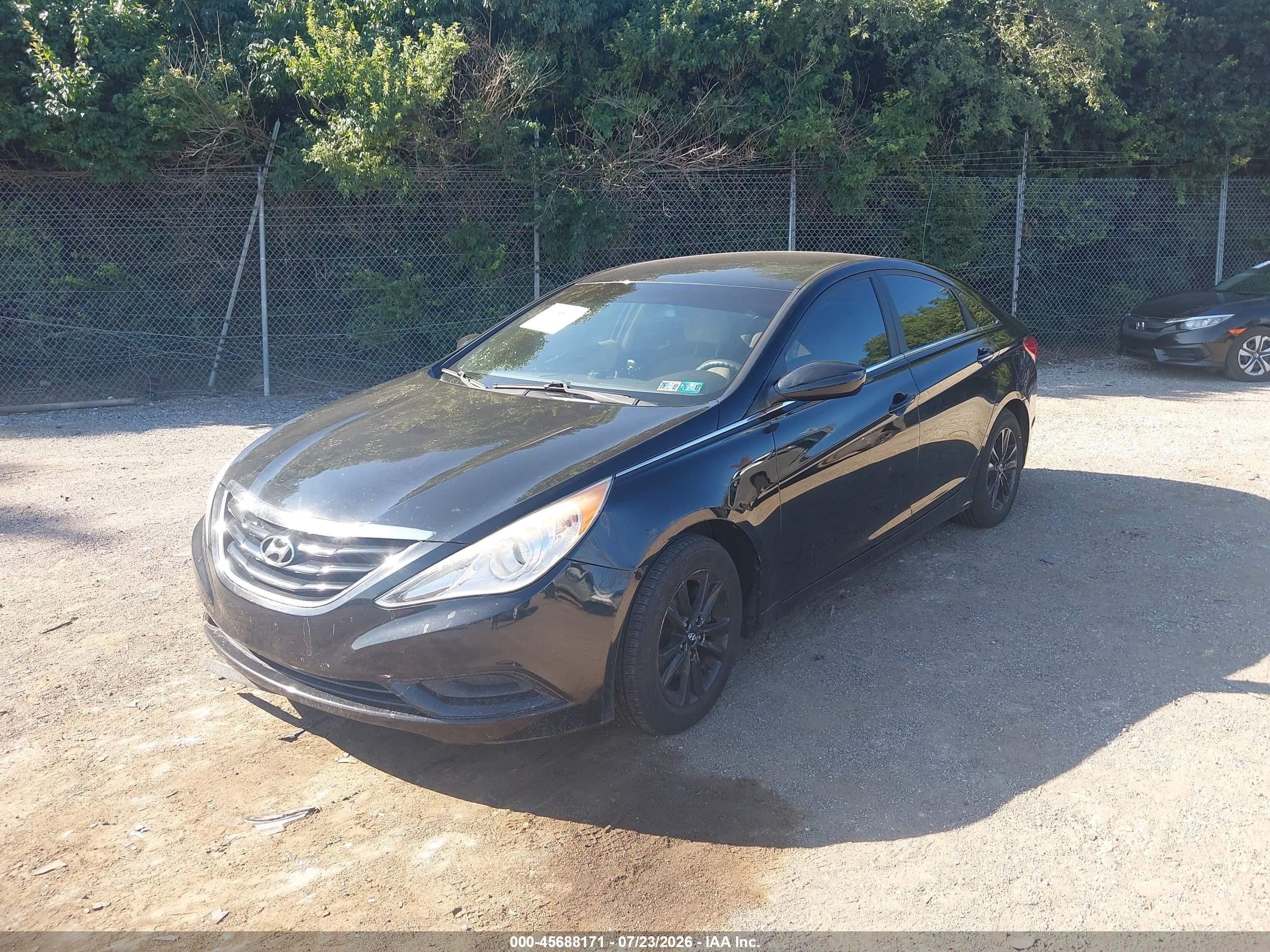 2013 Hyundai Sonata Gls Black vin: 5NPEB4AC0DH797388