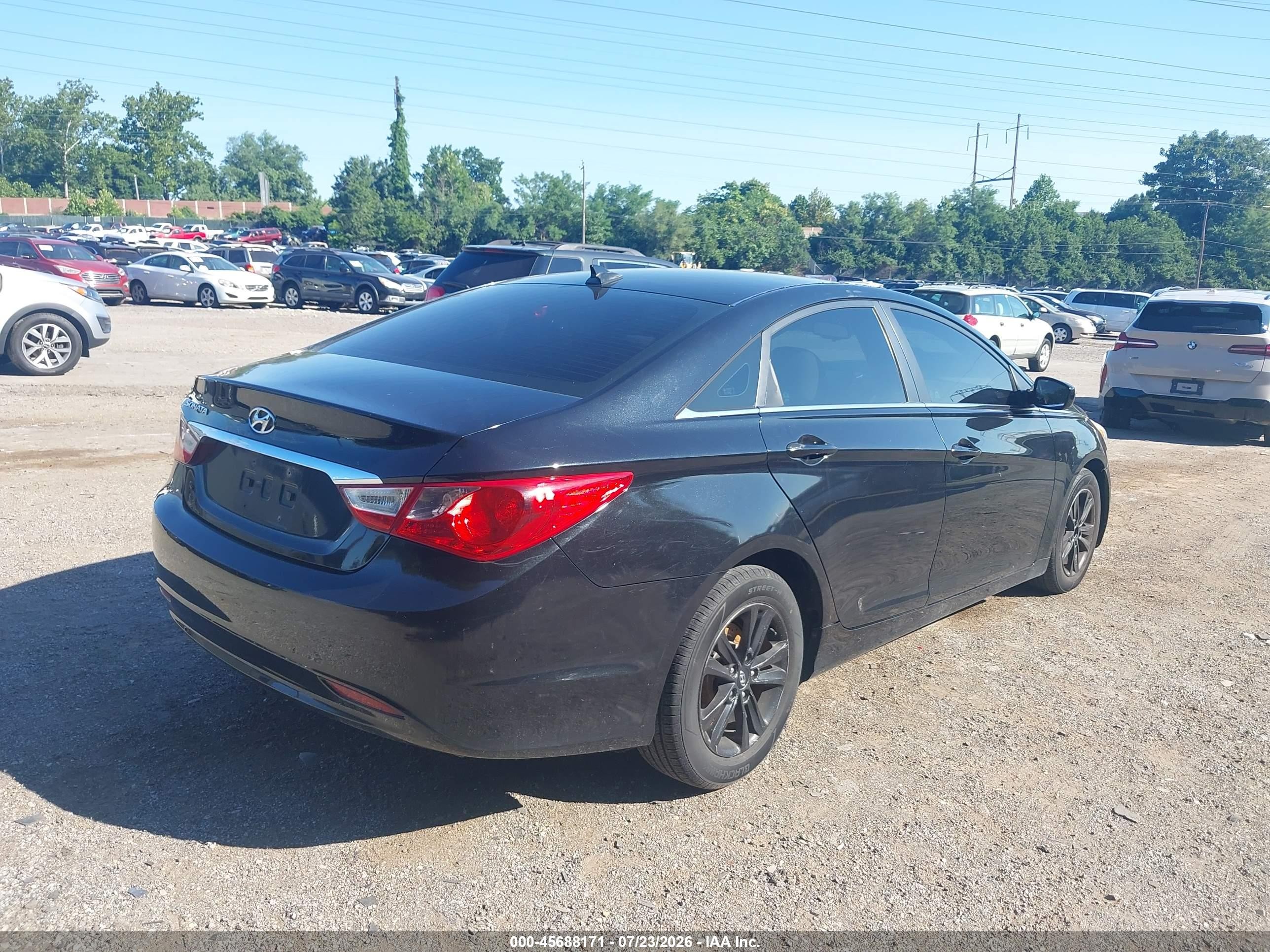 2013 Hyundai Sonata Gls Black vin: 5NPEB4AC0DH797388