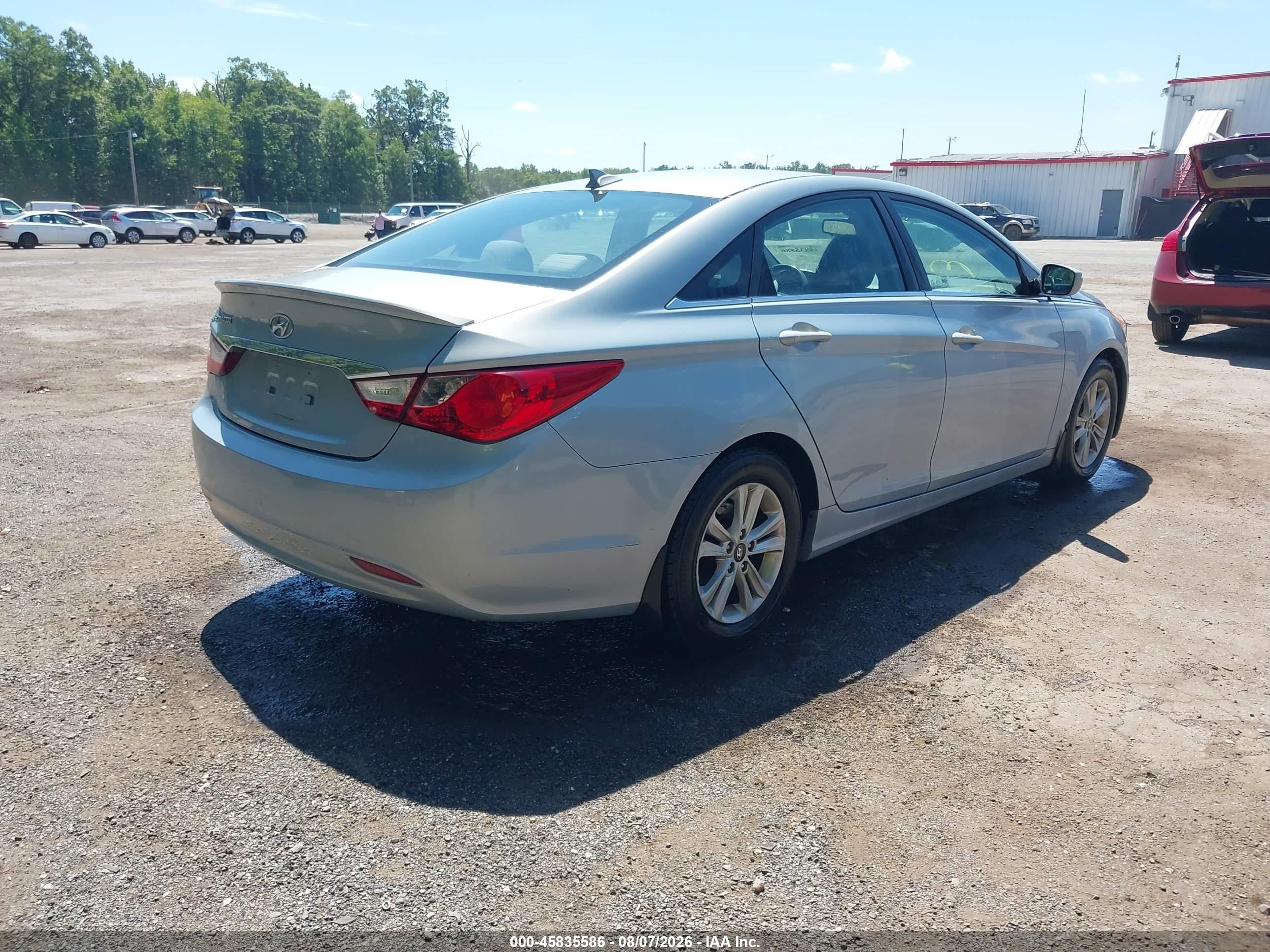 2013 Hyundai Sonata Gls Light Blue vin: 5NPEB4AC0DH801715