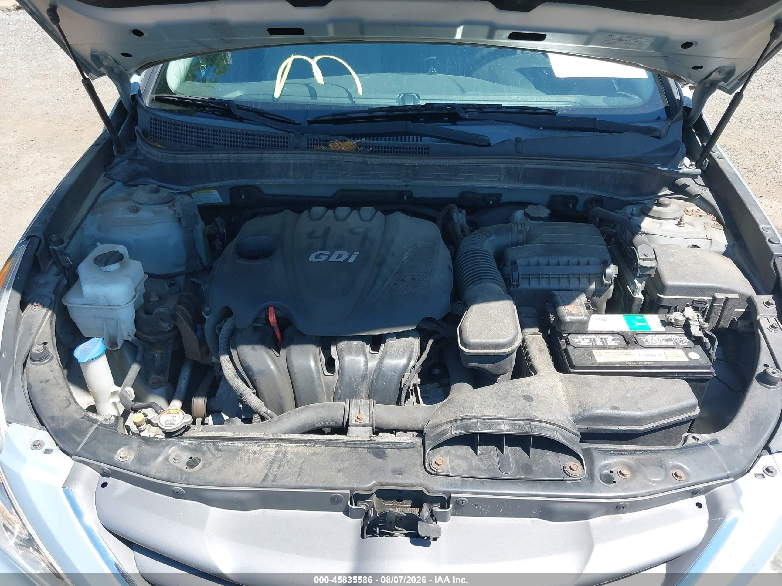 2013 Hyundai Sonata Gls Light Blue vin: 5NPEB4AC0DH801715
