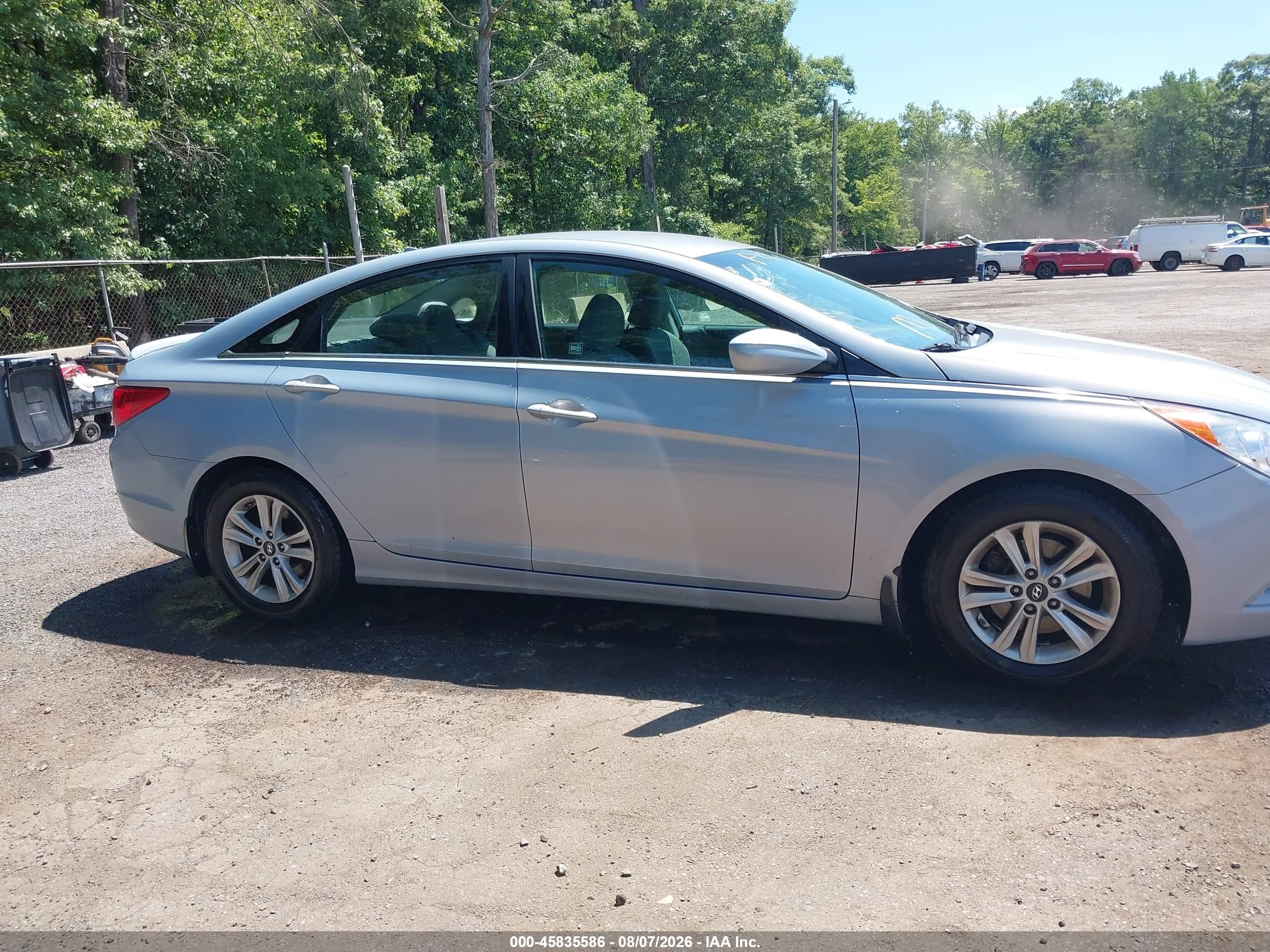 2013 Hyundai Sonata Gls Light Blue vin: 5NPEB4AC0DH801715