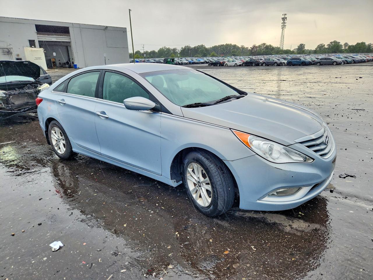 2013 Hyundai Sonata Gls Blue vin: 5NPEB4AC0DH807451