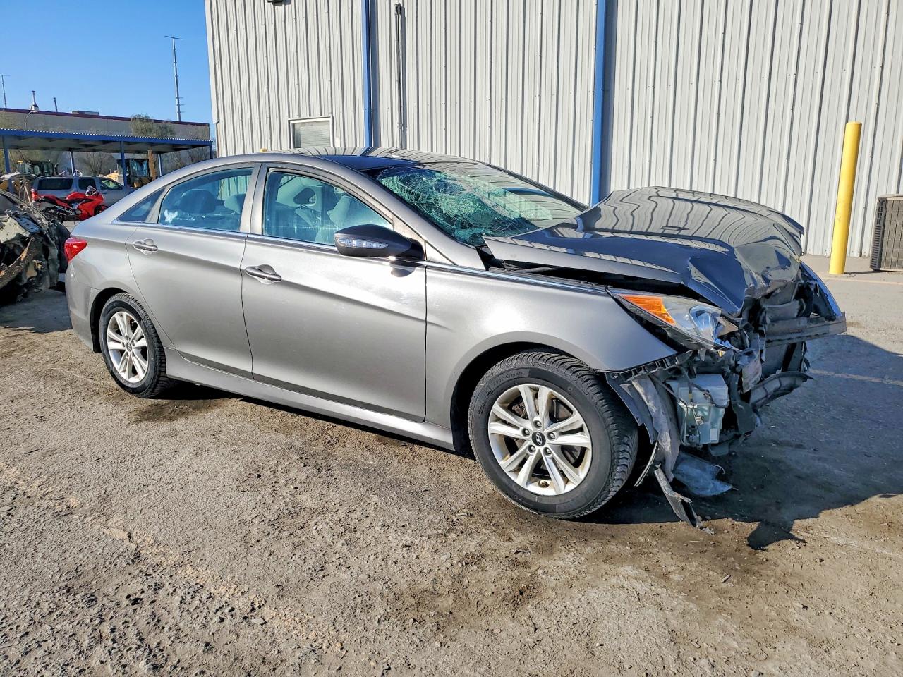 2014 Hyundai Sonata Gls Gray vin: 5NPEB4AC0EH811260