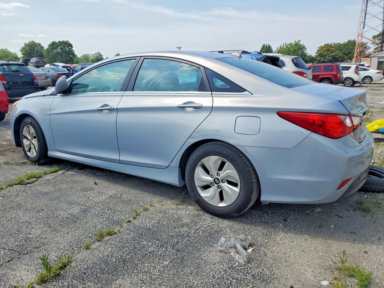 2014 Hyundai Sonata Gls Blue vin: 5NPEB4AC0EH820234