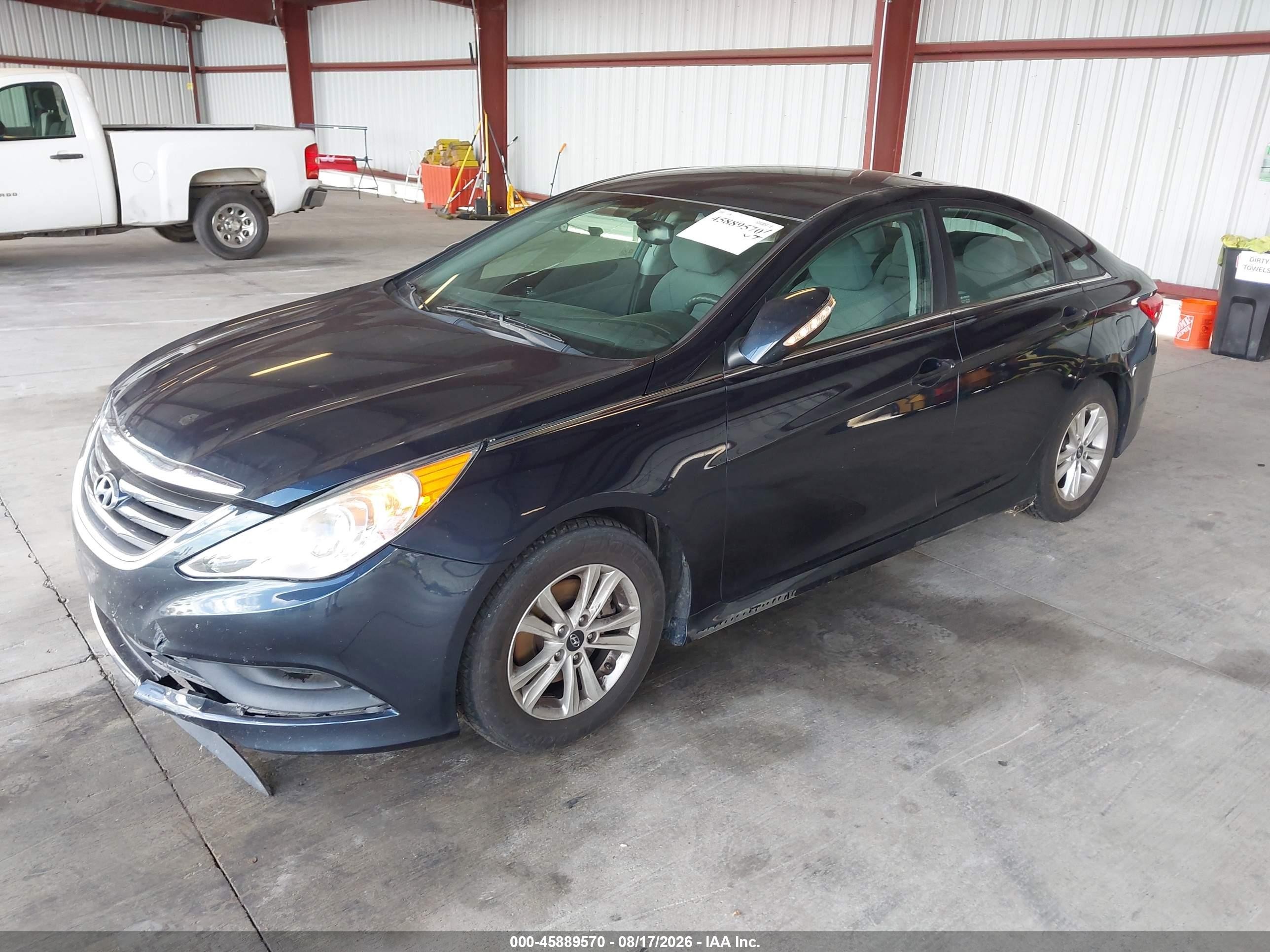 2014 Hyundai Sonata Gls Blue vin: 5NPEB4AC0EH825093