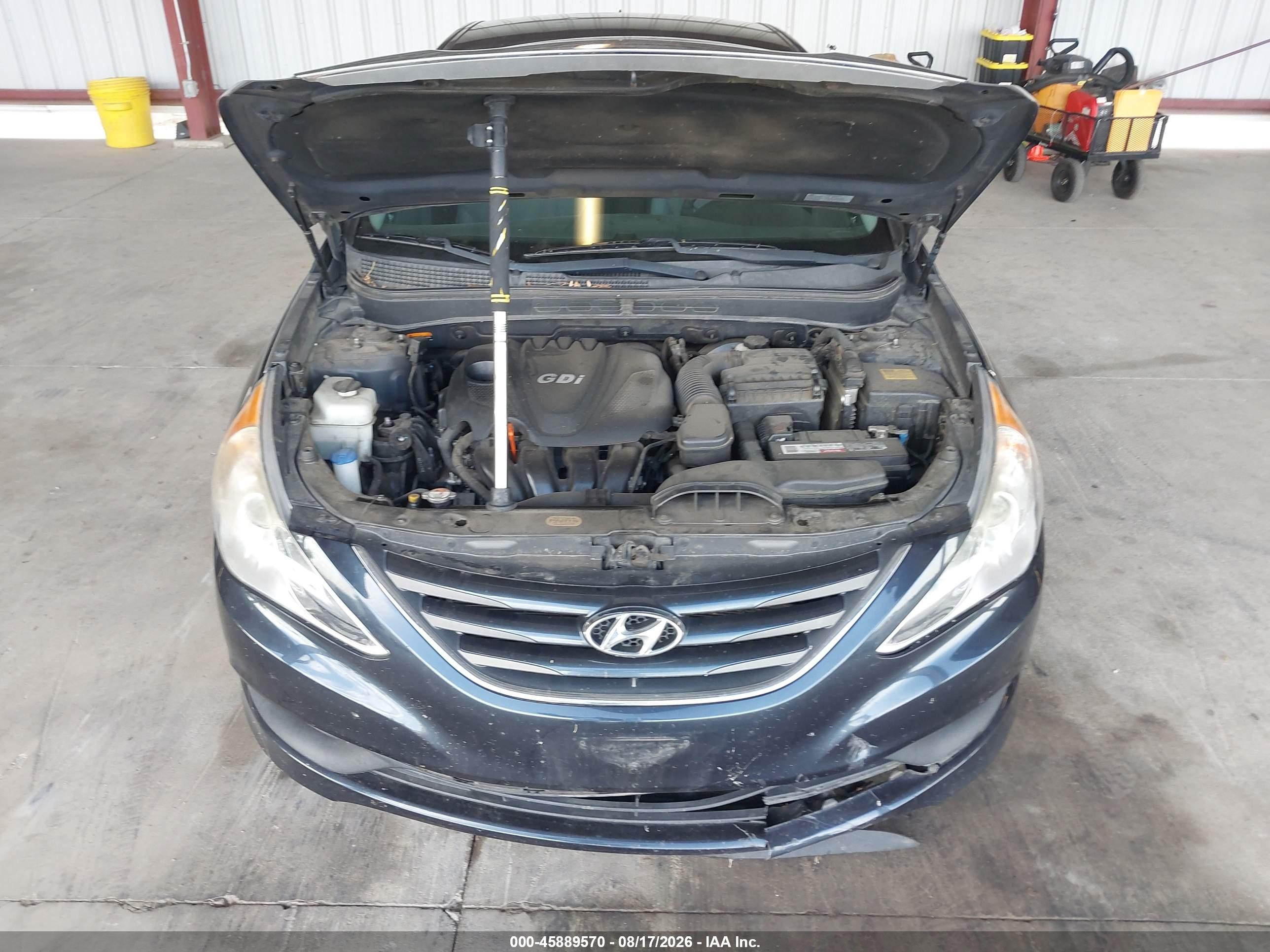 2014 Hyundai Sonata Gls Blue vin: 5NPEB4AC0EH825093
