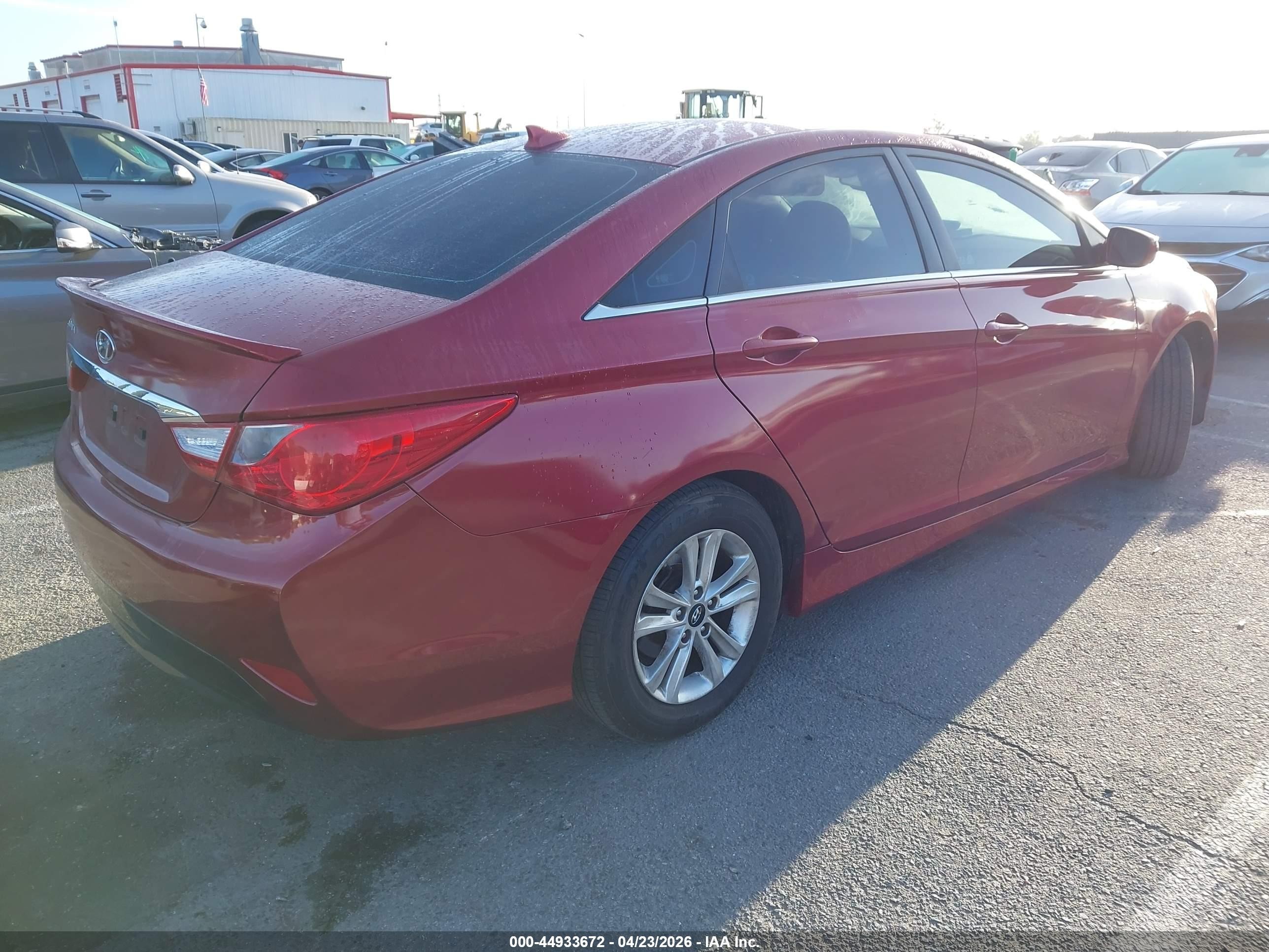 2014 Hyundai Sonata Gls Красный vin: 5NPEB4AC0EH835848