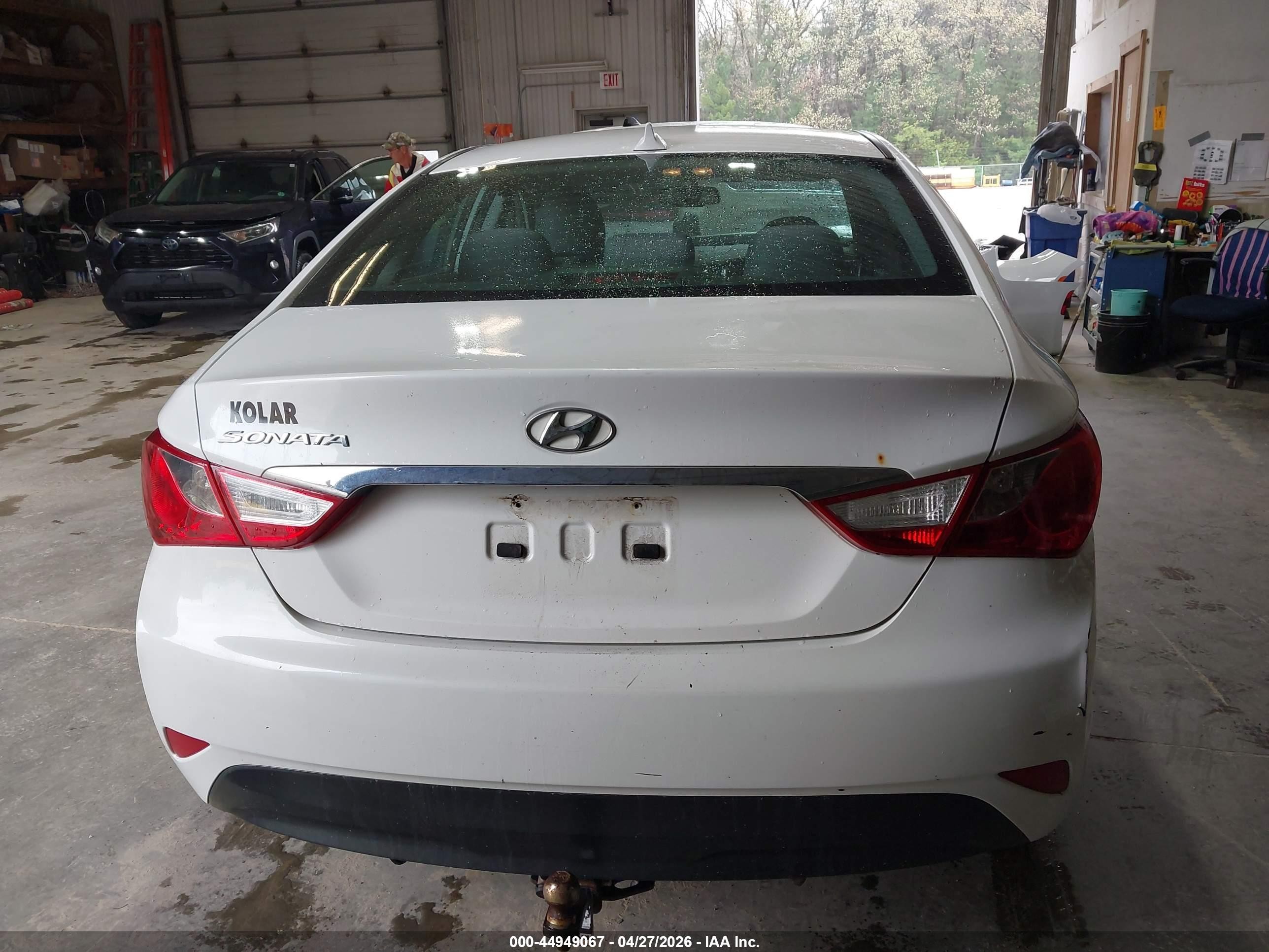 2014 Hyundai Sonata Gls White vin: 5NPEB4AC0EH844193
