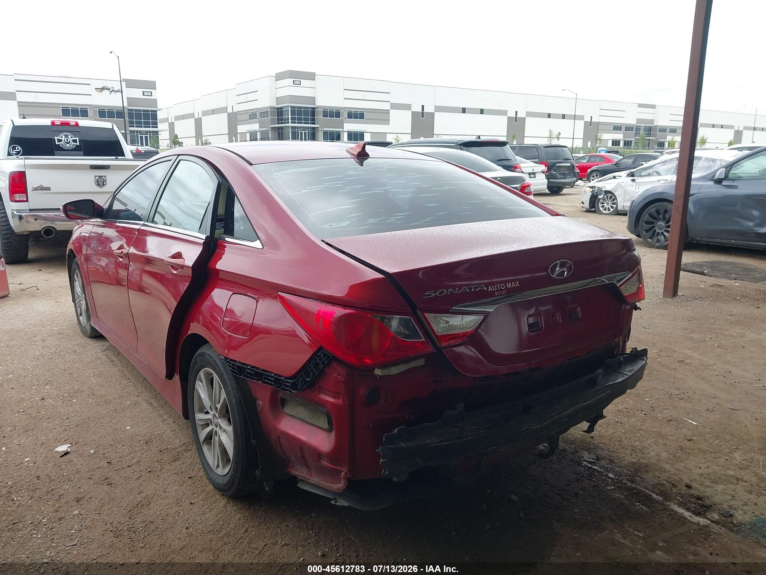 2014 Hyundai Sonata Gls Red vin: 5NPEB4AC0EH844646