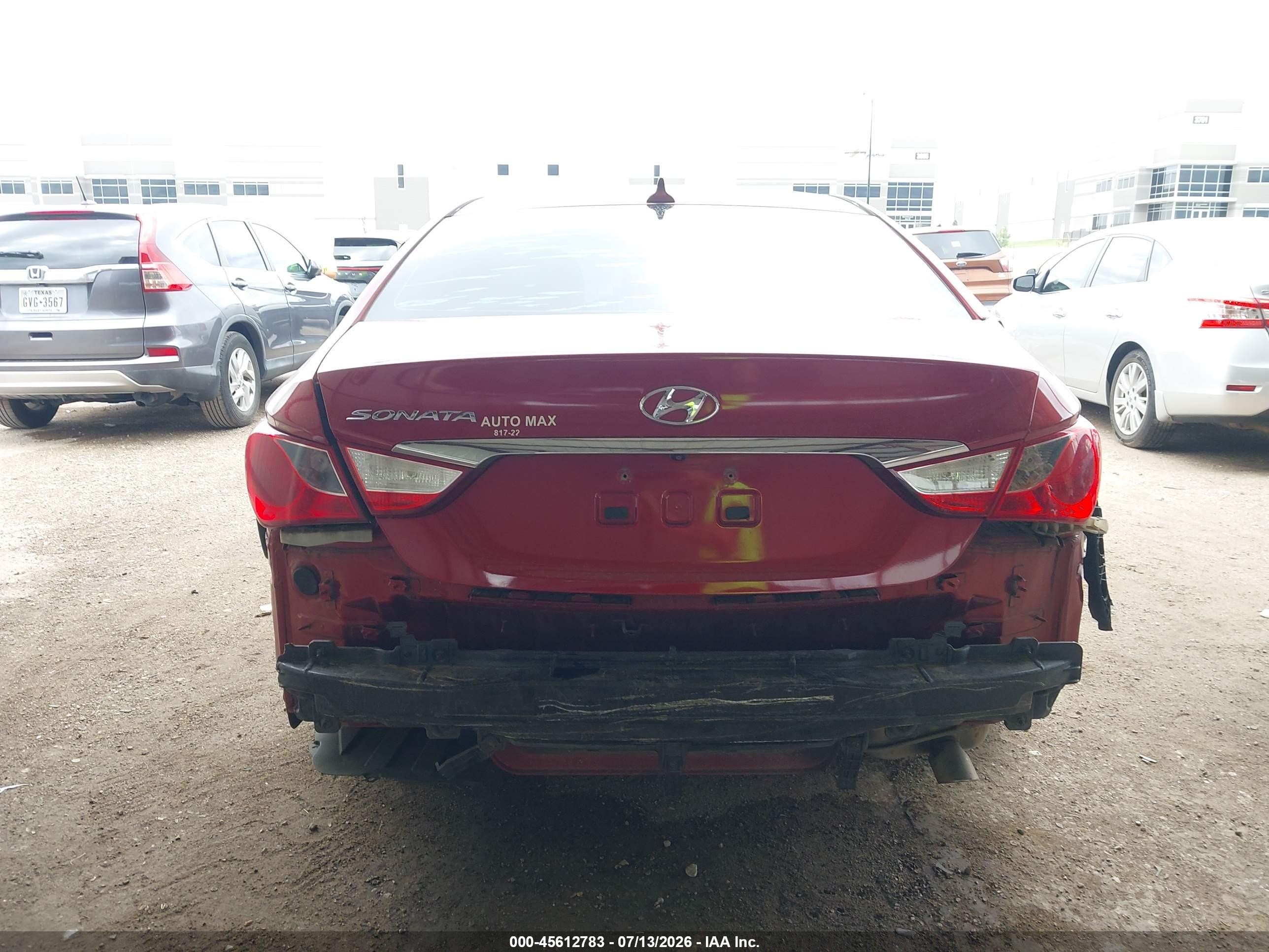 2014 Hyundai Sonata Gls Red vin: 5NPEB4AC0EH844646
