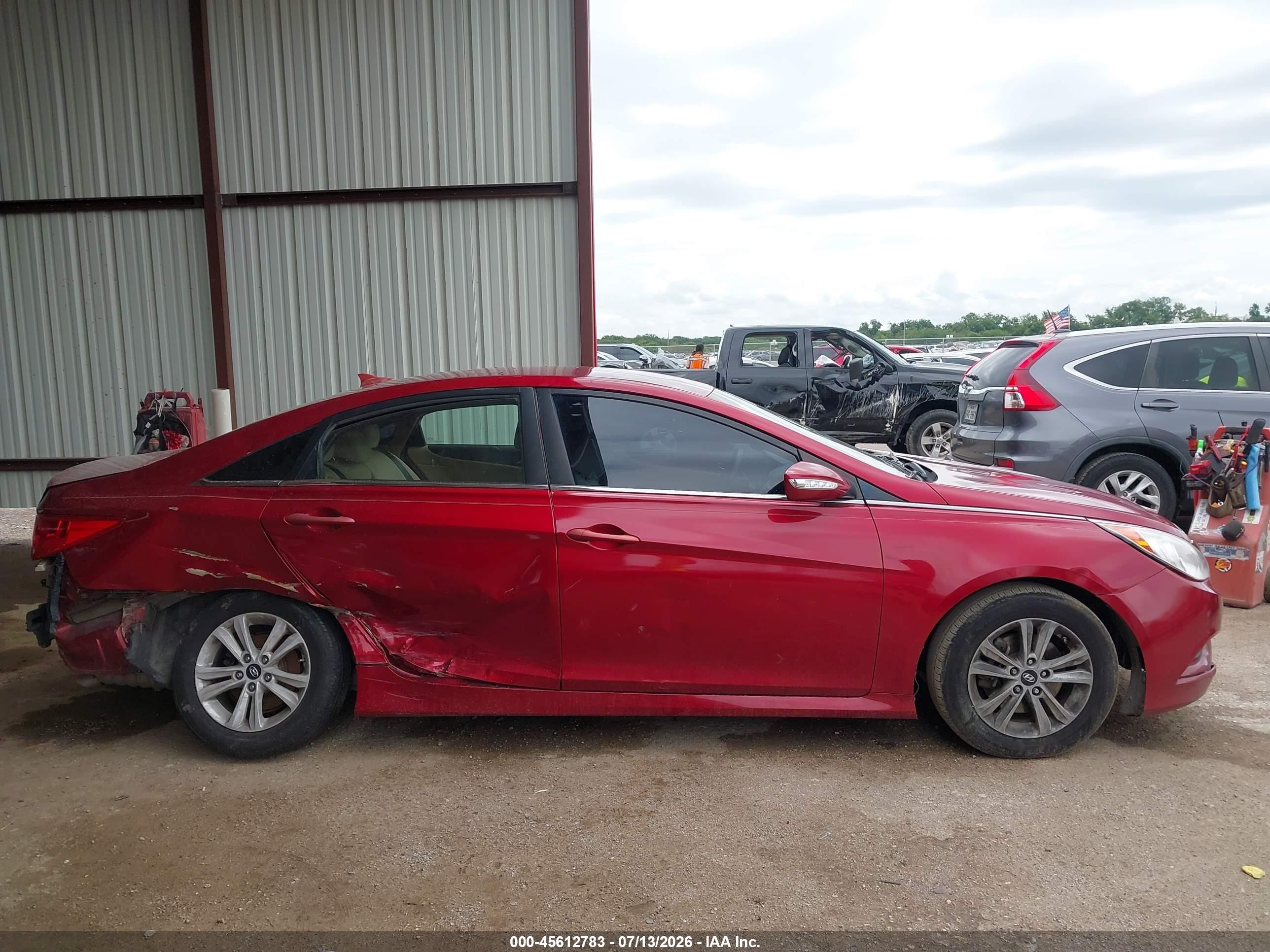 2014 Hyundai Sonata Gls Red vin: 5NPEB4AC0EH844646