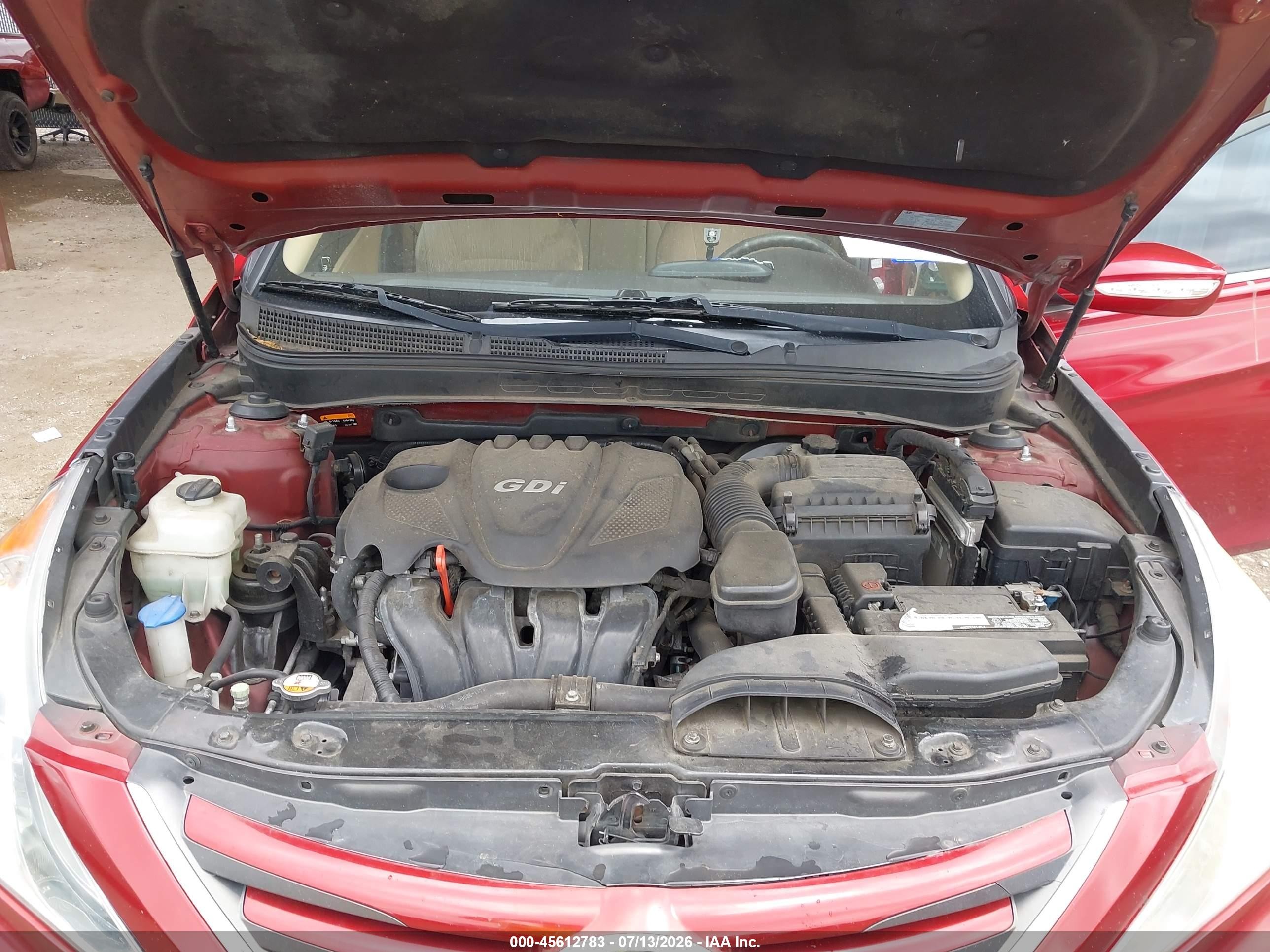 2014 Hyundai Sonata Gls Red vin: 5NPEB4AC0EH844646