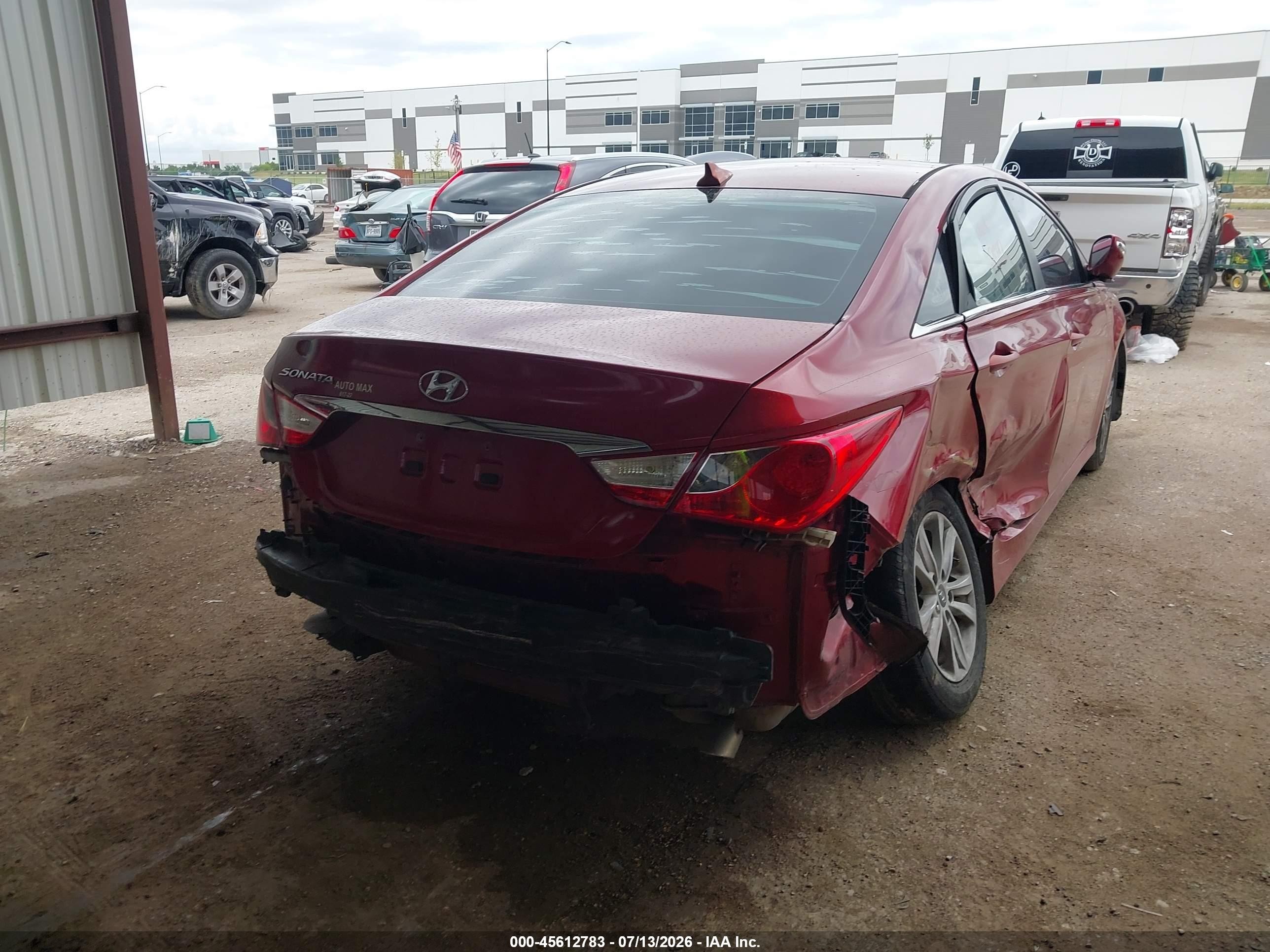 2014 Hyundai Sonata Gls Red vin: 5NPEB4AC0EH844646