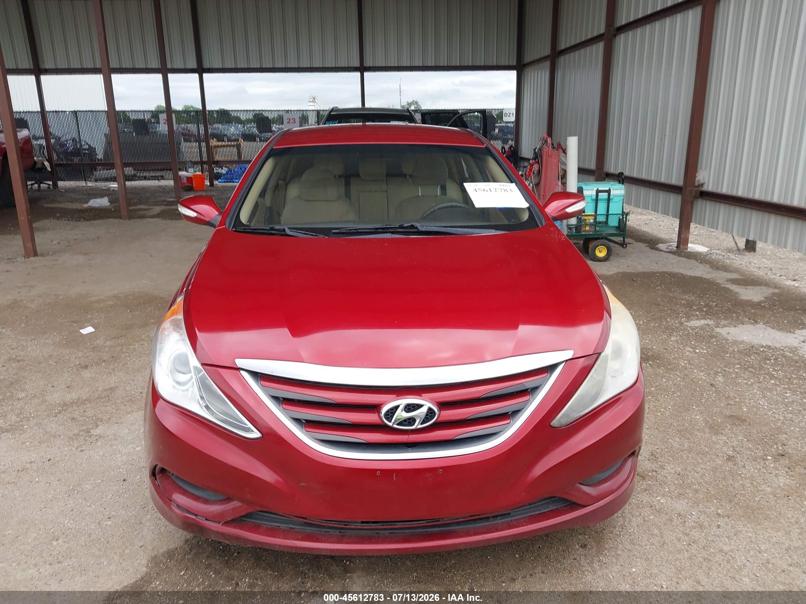 2014 Hyundai Sonata Gls Red vin: 5NPEB4AC0EH844646