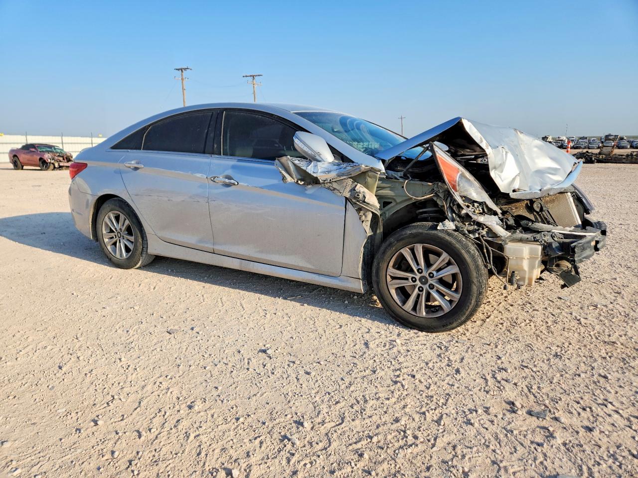 2014 Hyundai Sonata Gls Серебряный vin: 5NPEB4AC0EH847594