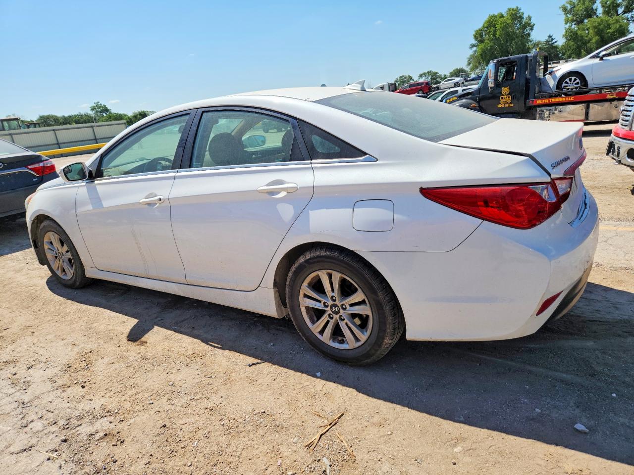 2014 Hyundai Sonata Gls White vin: 5NPEB4AC0EH870812