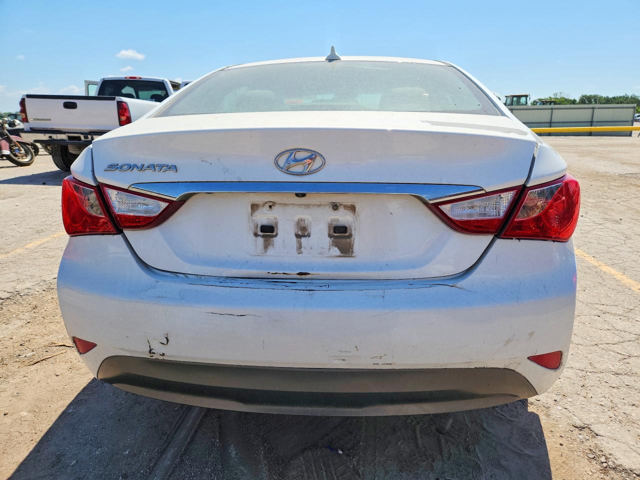 2014 Hyundai Sonata Gls White vin: 5NPEB4AC0EH870812