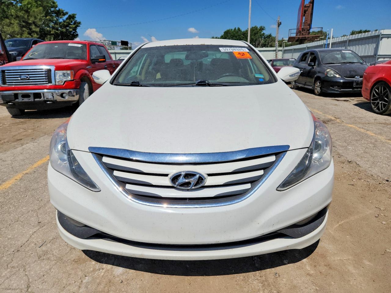 2014 Hyundai Sonata Gls White vin: 5NPEB4AC0EH870812