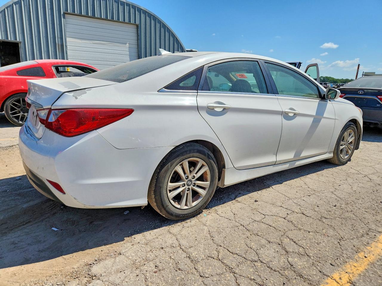 2014 Hyundai Sonata Gls White vin: 5NPEB4AC0EH870812