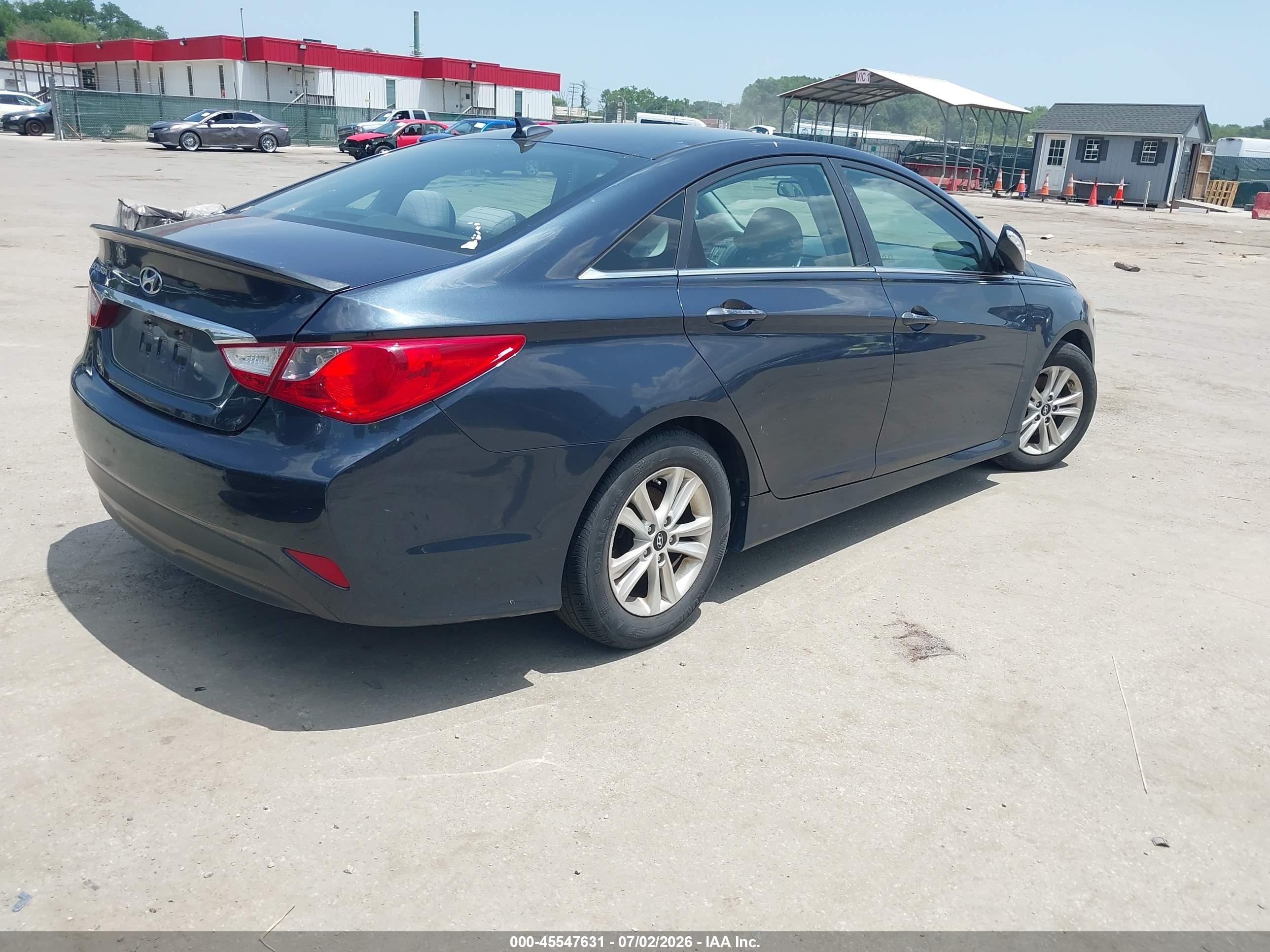 2014 Hyundai Sonata Gls Серый vin: 5NPEB4AC0EH882247