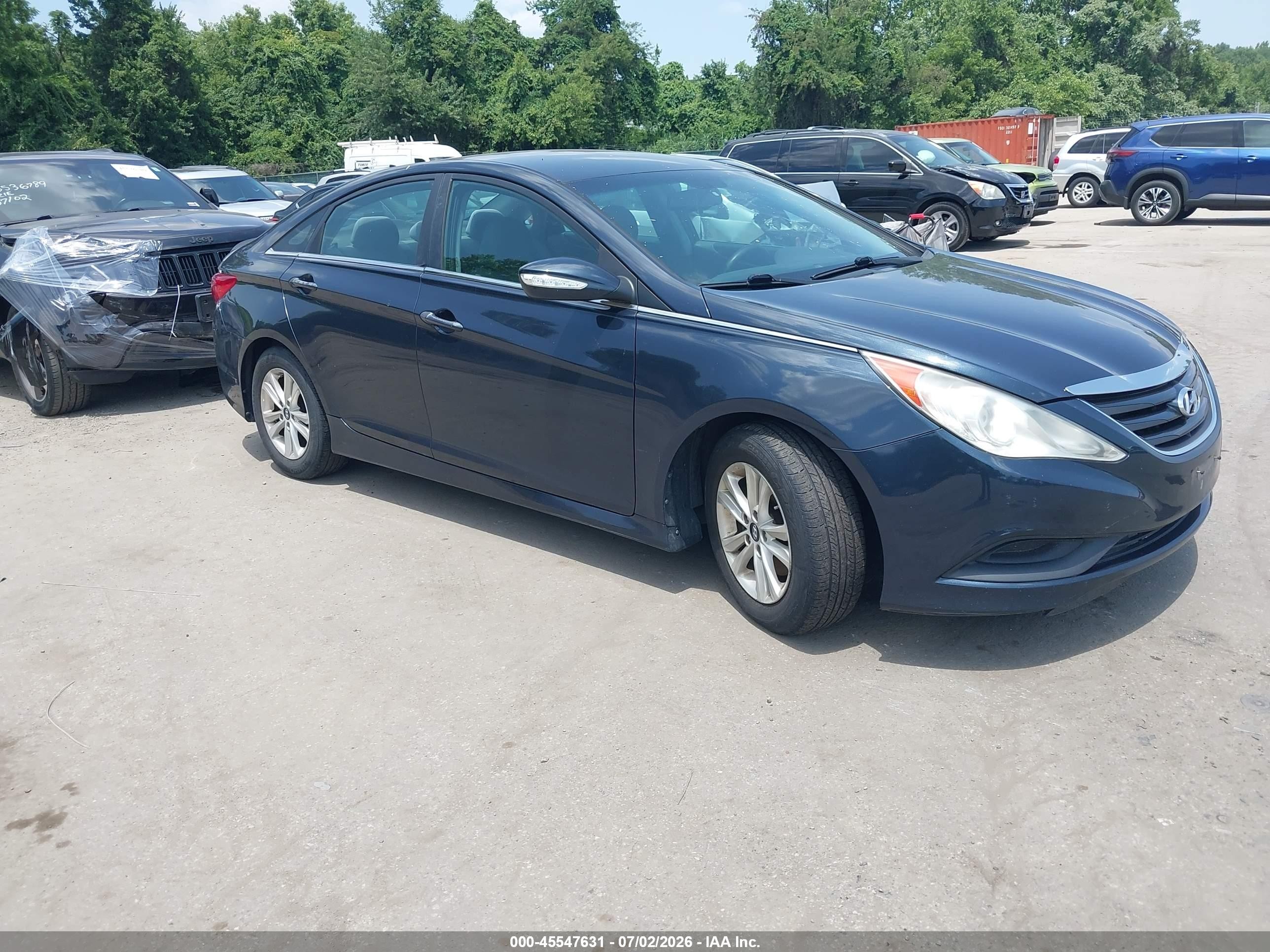 2014 Hyundai Sonata Gls Gray vin: 5NPEB4AC0EH882247
