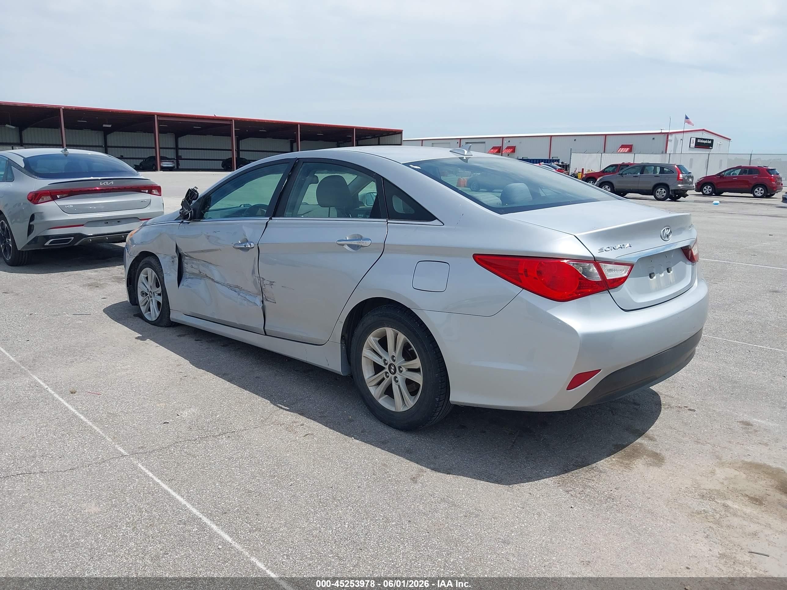 2014 Hyundai Sonata Gls Silver vin: 5NPEB4AC0EH884323