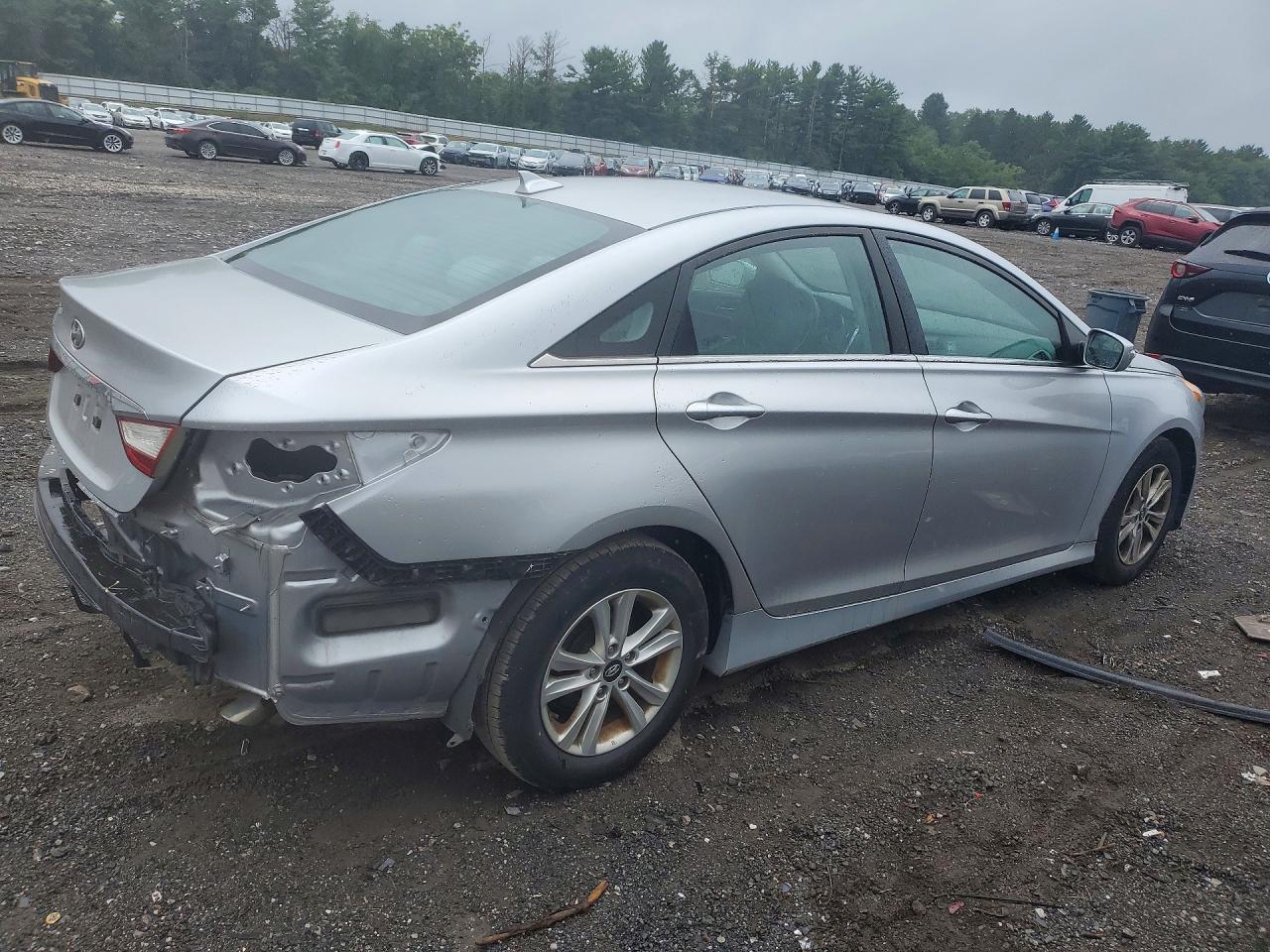 2014 Hyundai Sonata Gls Silver vin: 5NPEB4AC0EH887058