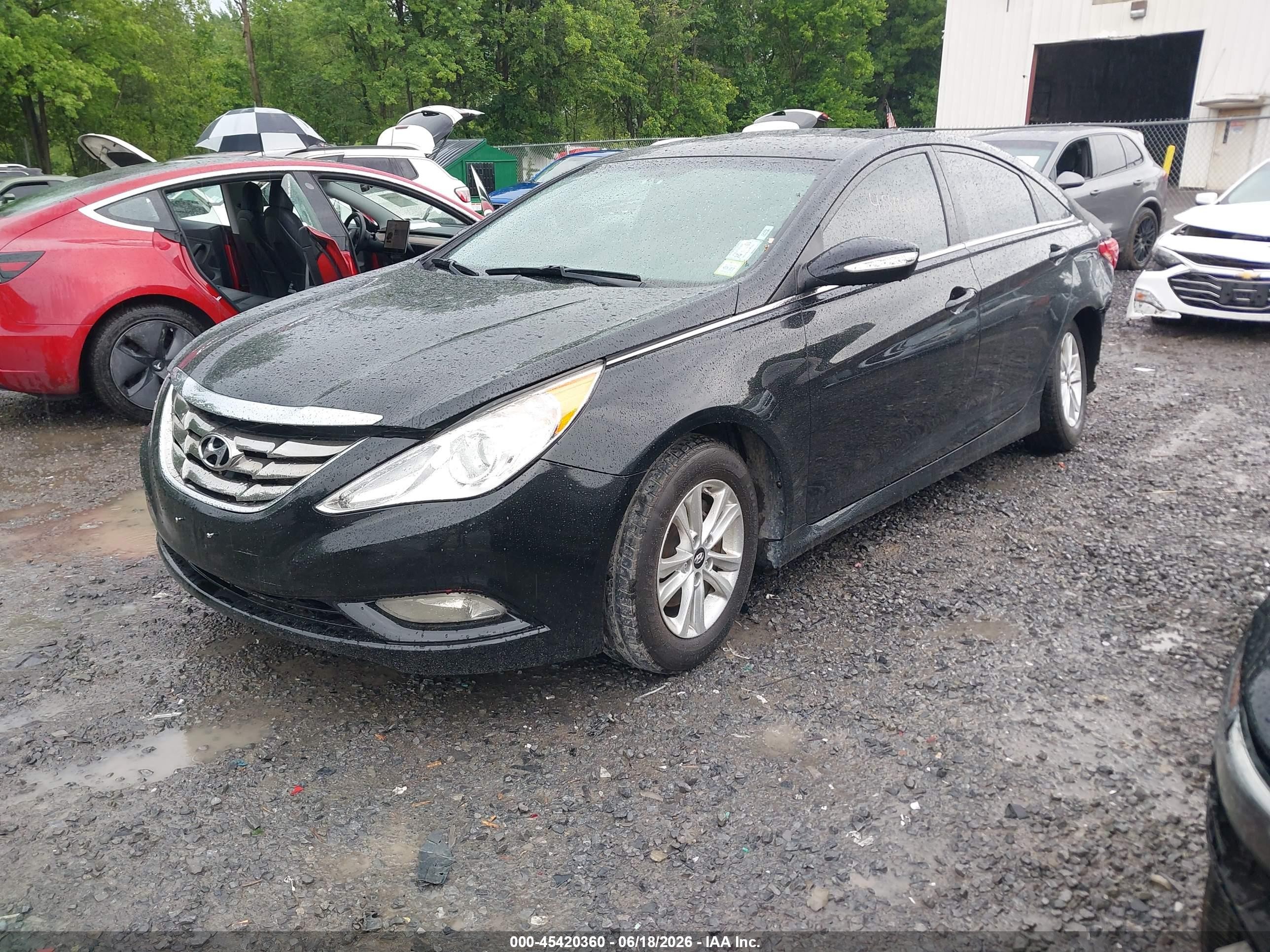 2014 Hyundai Sonata Gls Black vin: 5NPEB4AC0EH888954