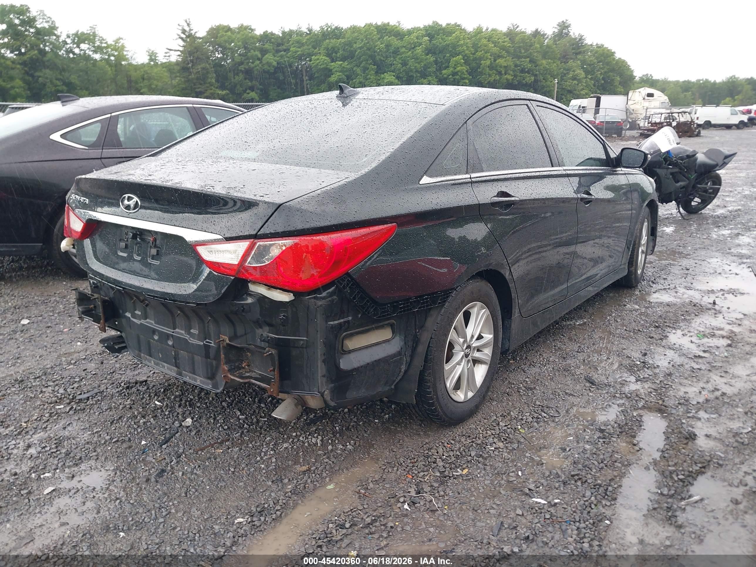 2014 Hyundai Sonata Gls Black vin: 5NPEB4AC0EH888954