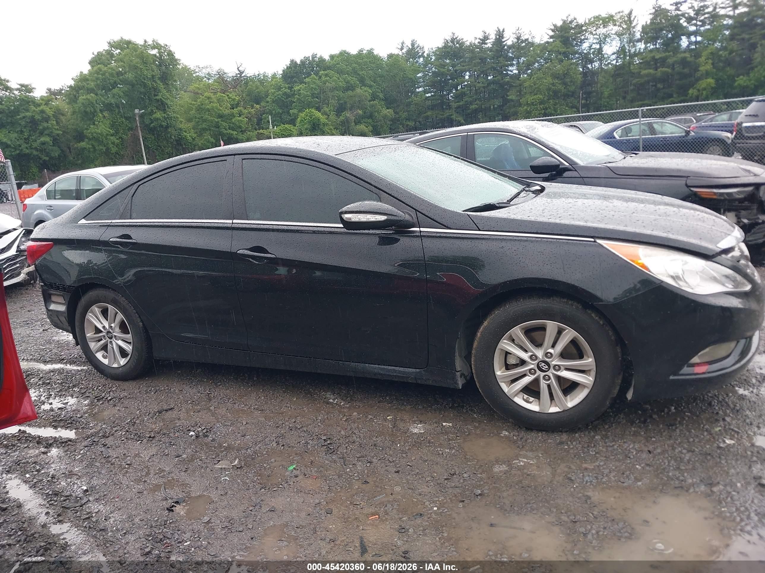 2014 Hyundai Sonata Gls Black vin: 5NPEB4AC0EH888954