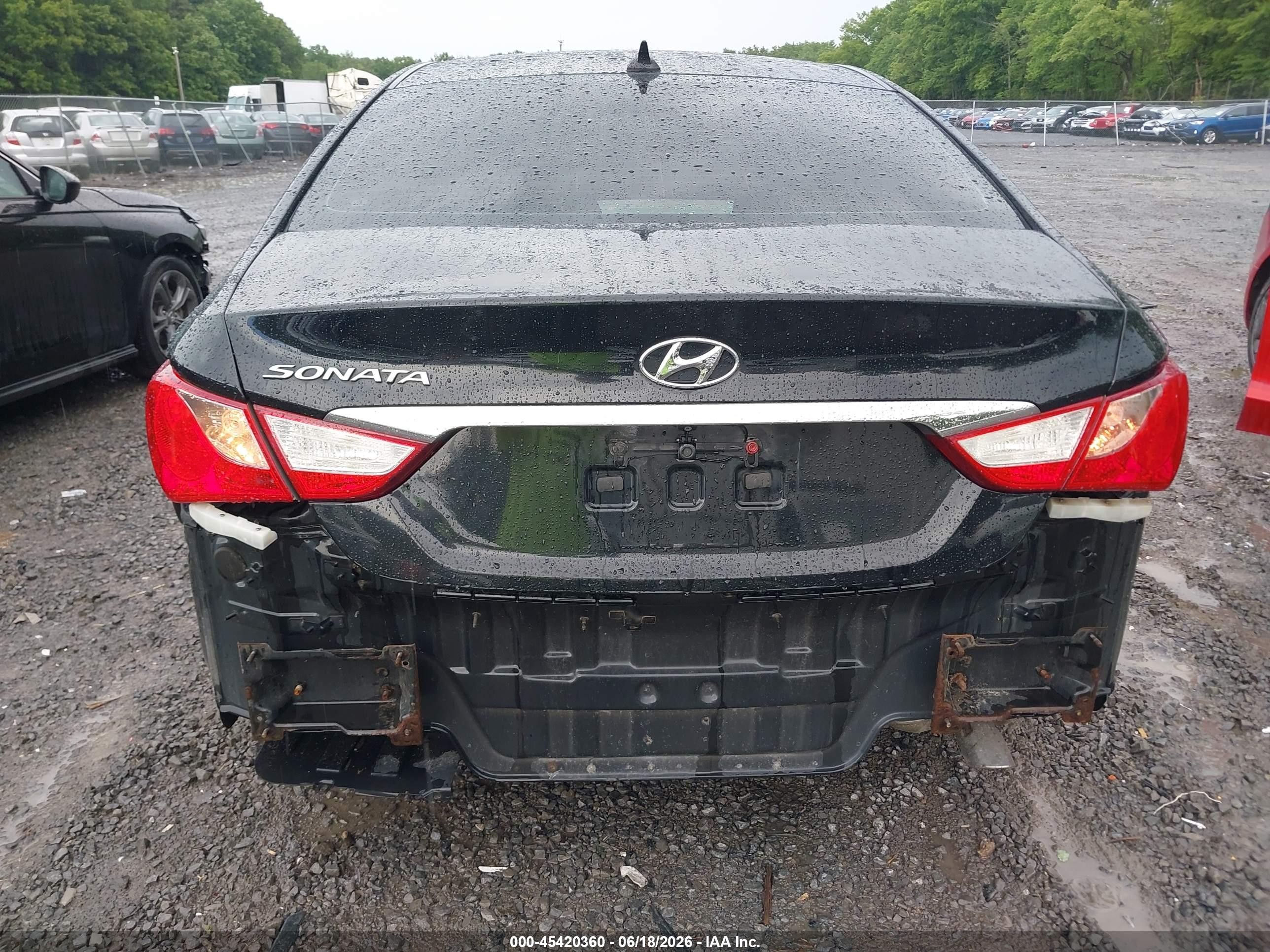 2014 Hyundai Sonata Gls Black vin: 5NPEB4AC0EH888954
