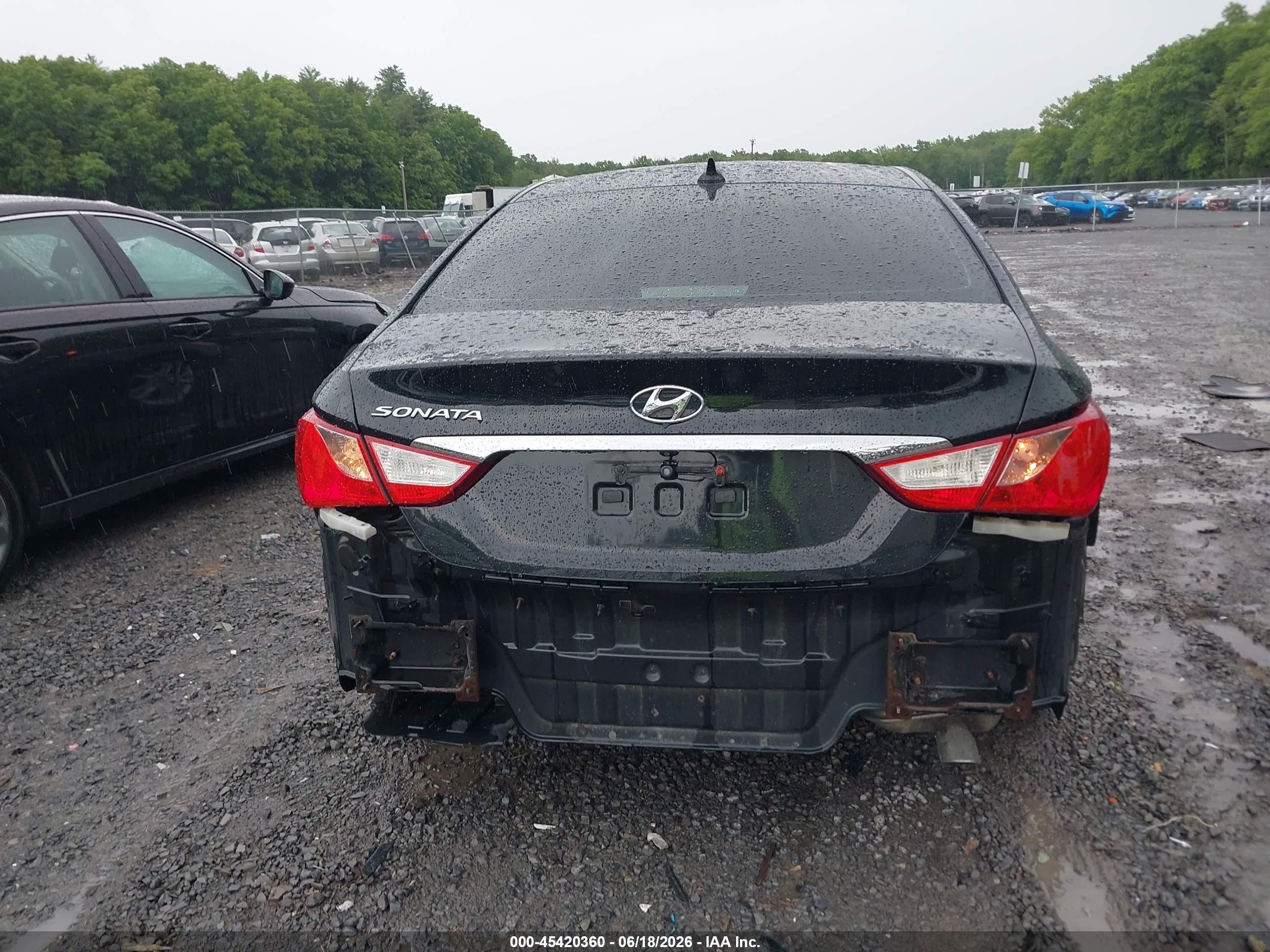 2014 Hyundai Sonata Gls Black vin: 5NPEB4AC0EH888954