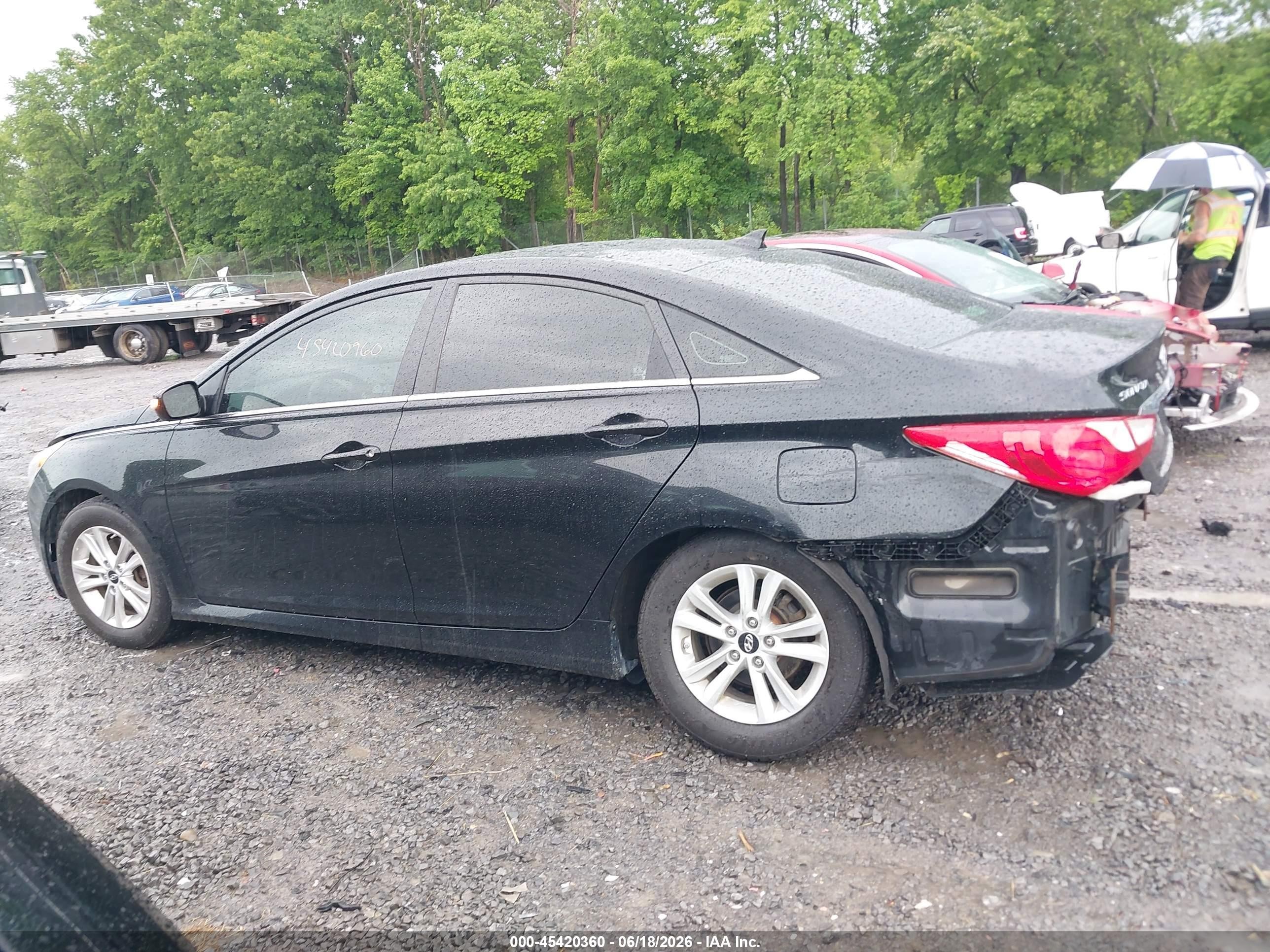 2014 Hyundai Sonata Gls Black vin: 5NPEB4AC0EH888954