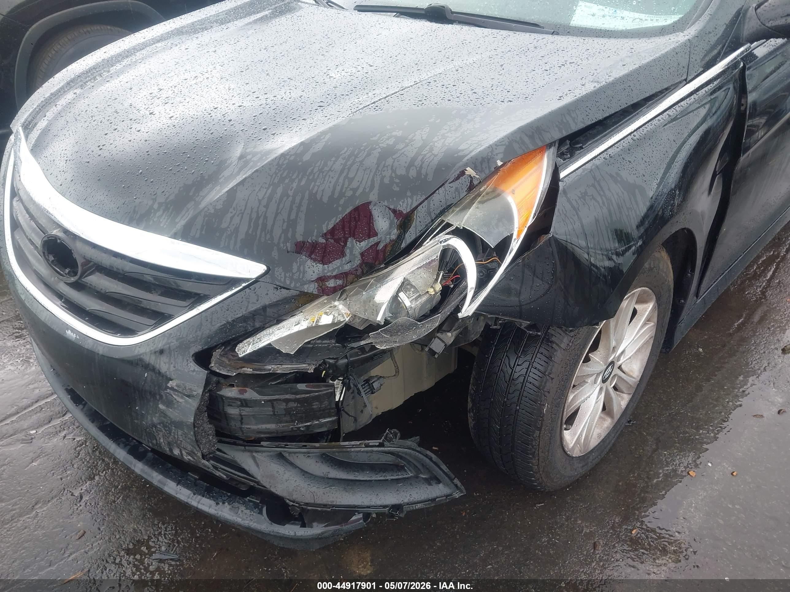 2014 Hyundai Sonata Gls Черный vin: 5NPEB4AC0EH891806