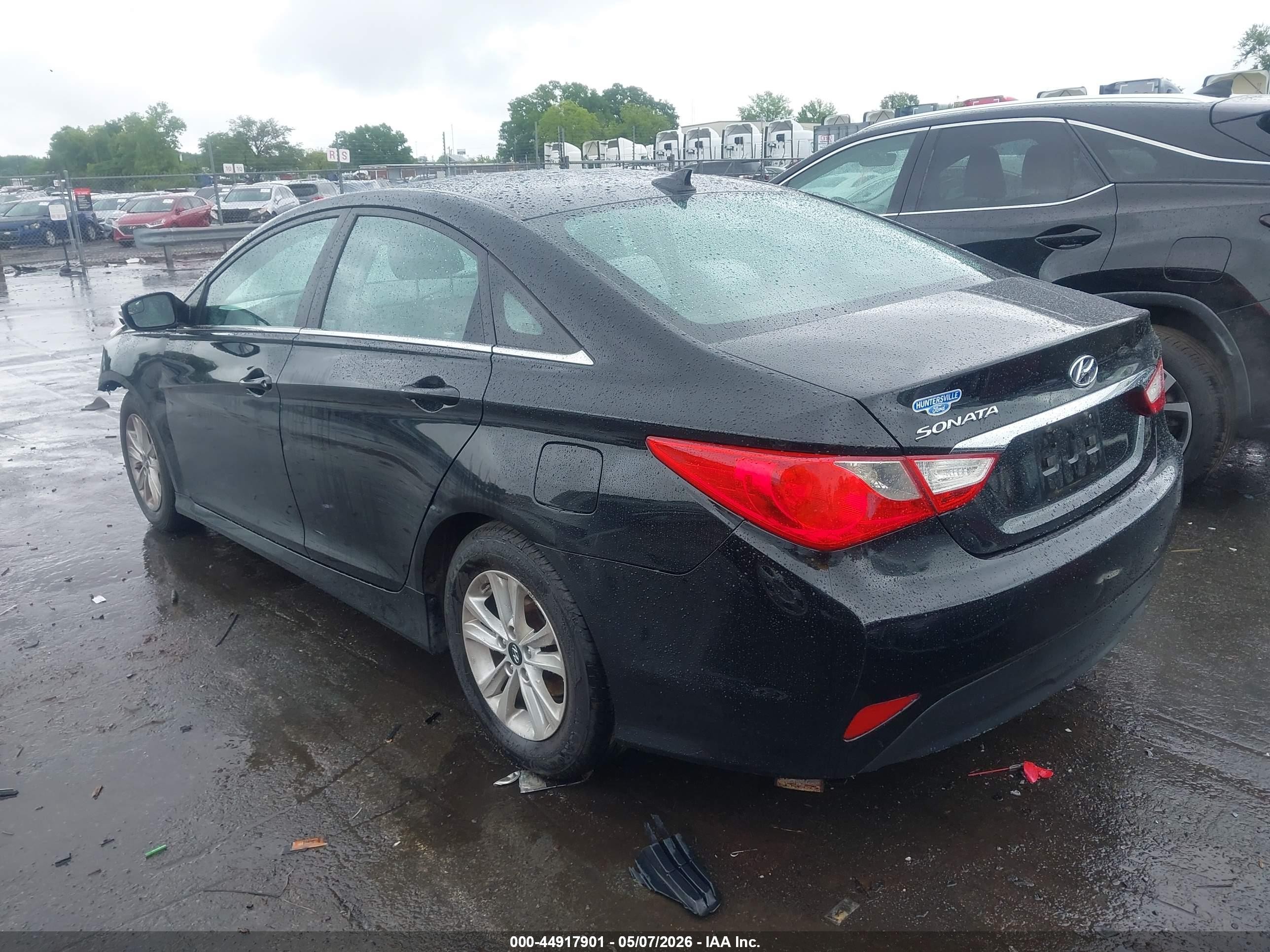 2014 Hyundai Sonata Gls Черный vin: 5NPEB4AC0EH891806