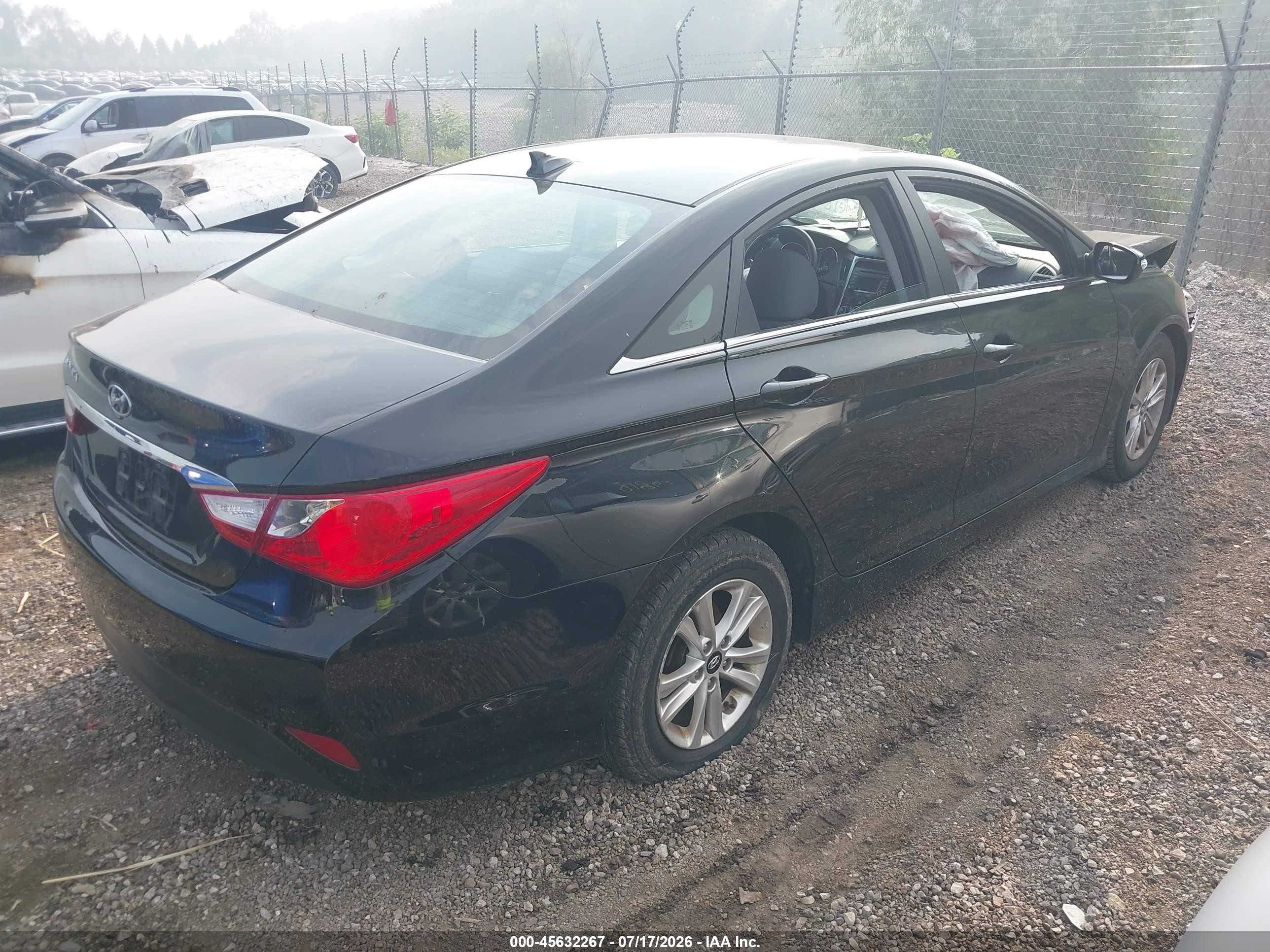 2014 Hyundai Sonata Gls Black vin: 5NPEB4AC0EH897217