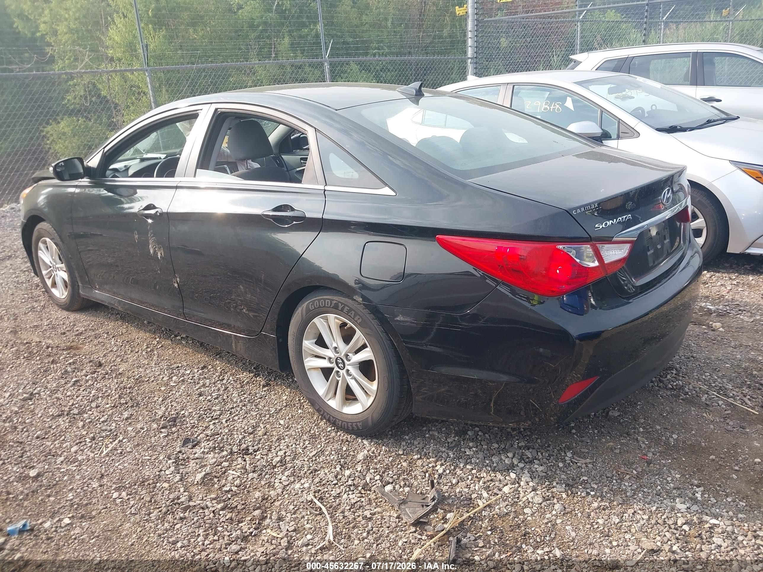 2014 Hyundai Sonata Gls Black vin: 5NPEB4AC0EH897217