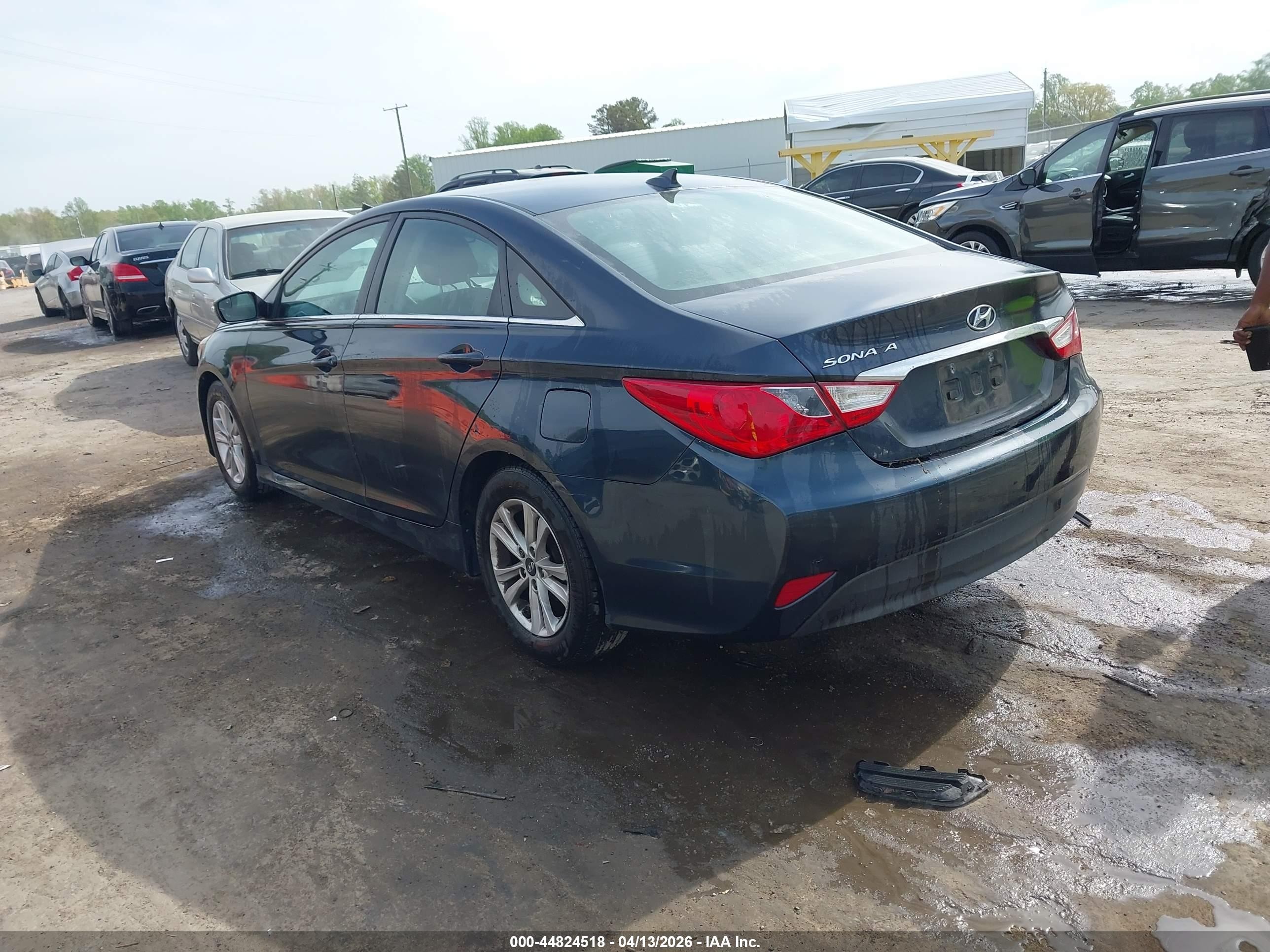 2014 Hyundai Sonata Gls Blue vin: 5NPEB4AC0EH899663
